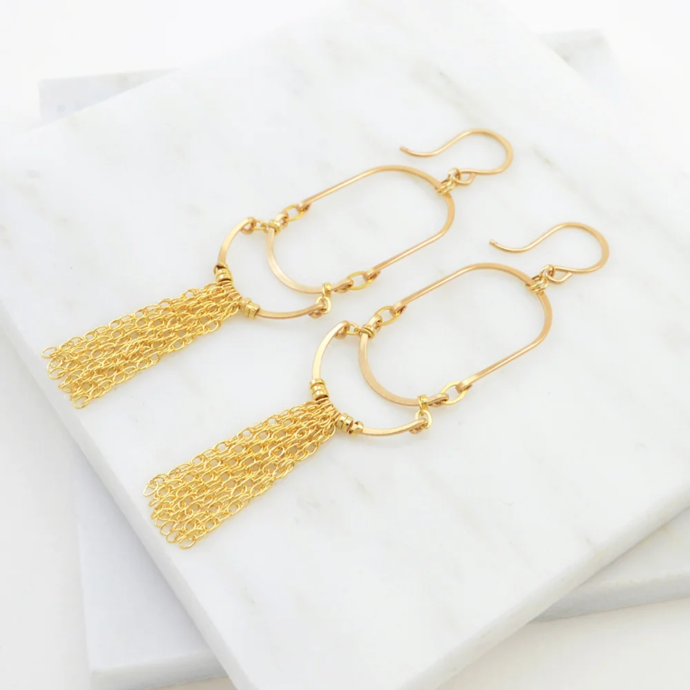 delicatehammeredgoldfringeearrings4.jpg