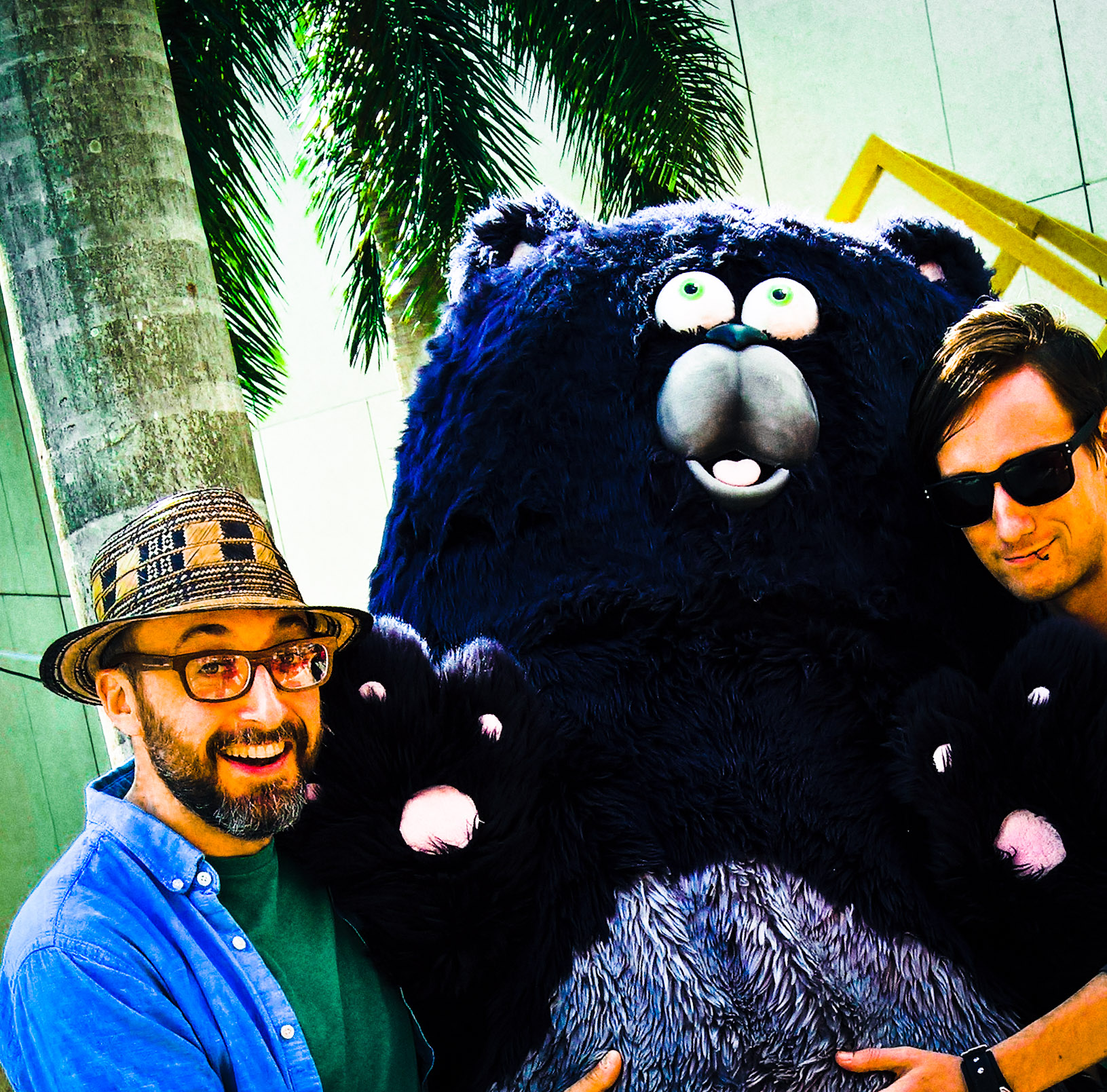 At the Miami Book Fair, Dillon and I made cat-bear-thing nervous for some reason