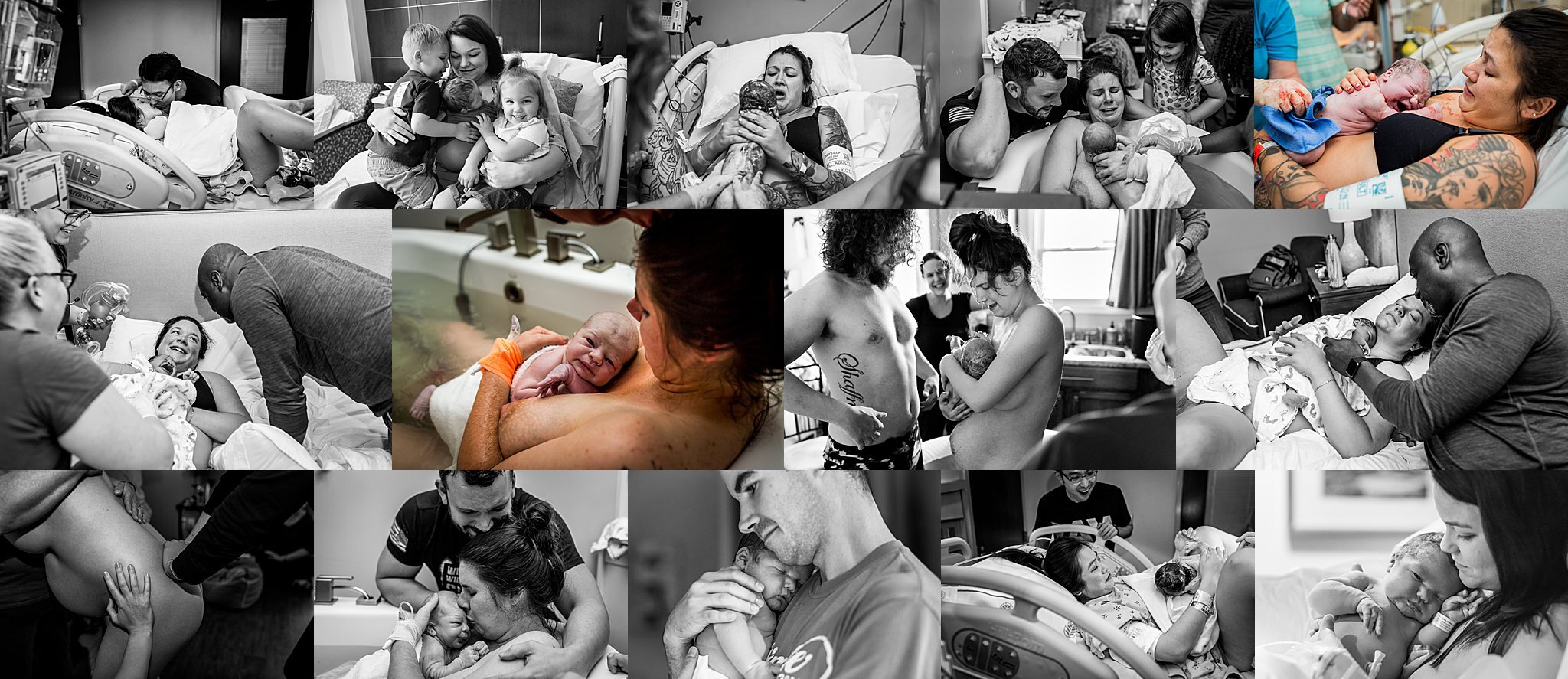 collage of best nicole betrand birth images