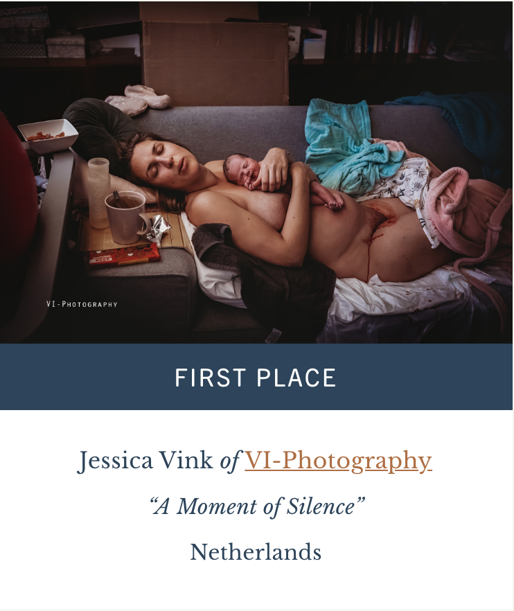 mother resting with newborn postpartum after birth child