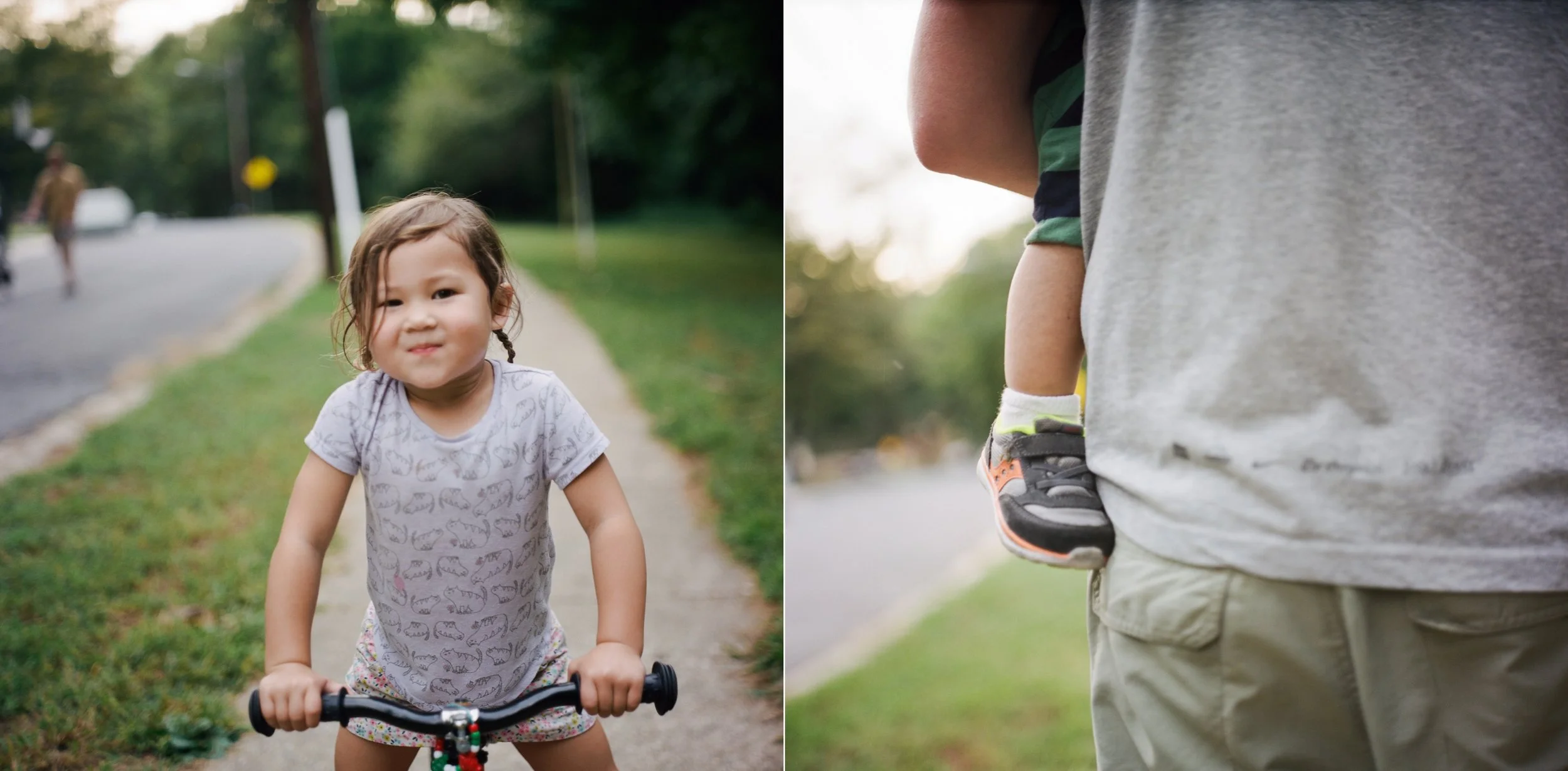 That look..my confident little bicycler.