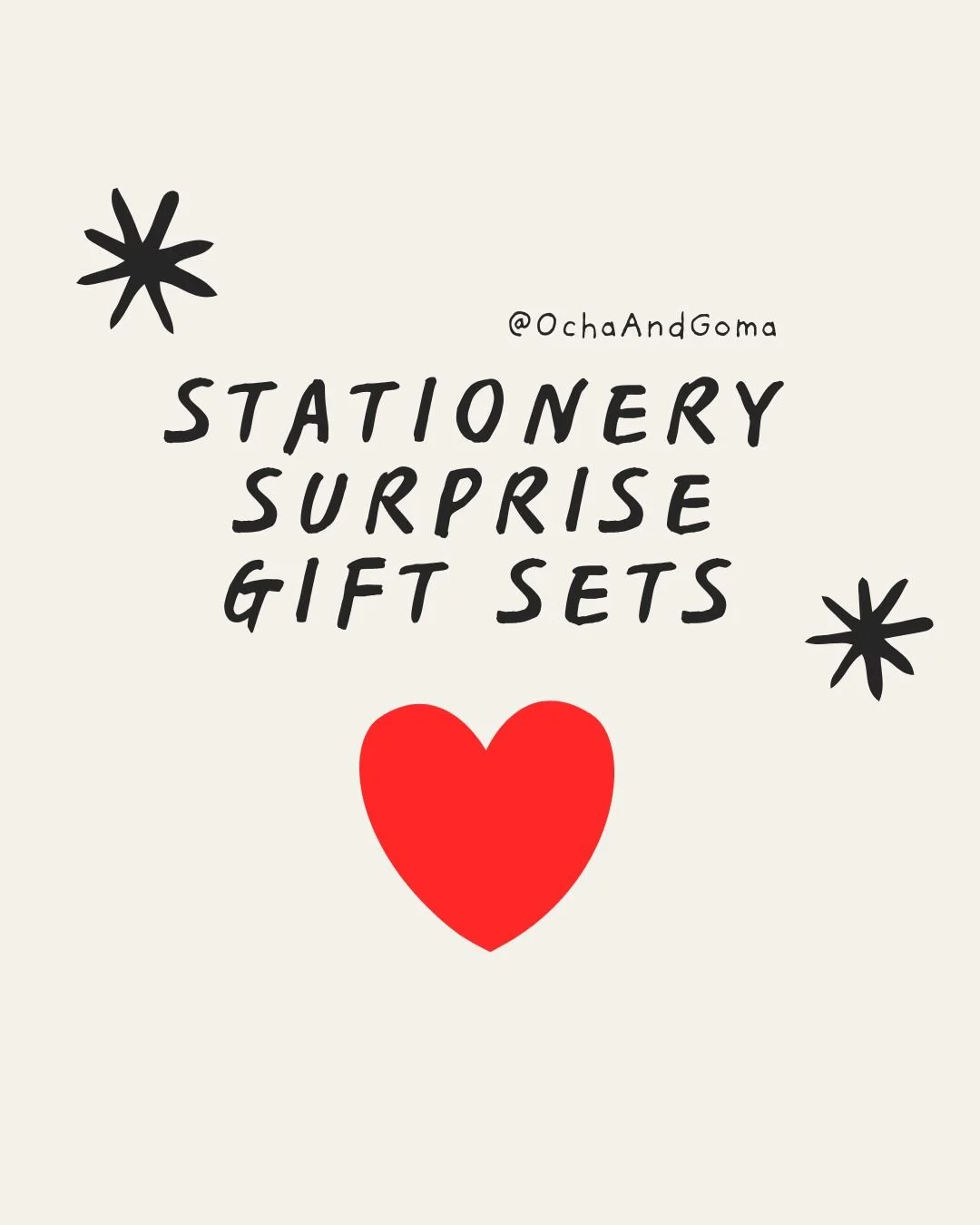 *Ocha & Goma* Surprise stationery gift sets