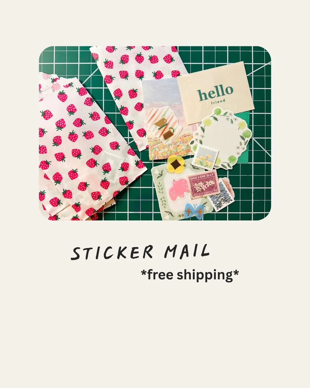 $5.75 sticker mail! (free shipping)
