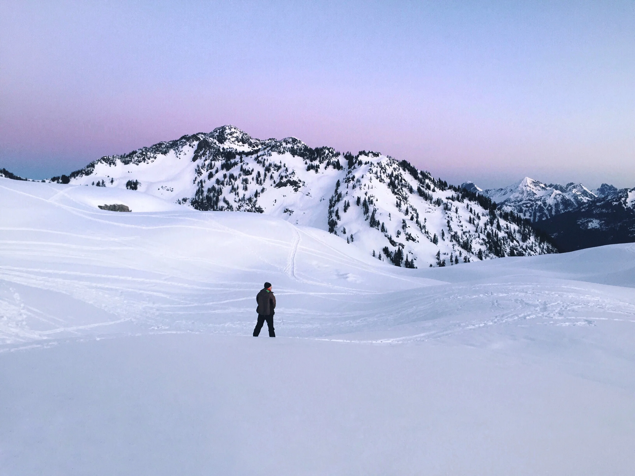 Mike taking a potty break with the most spectacular view