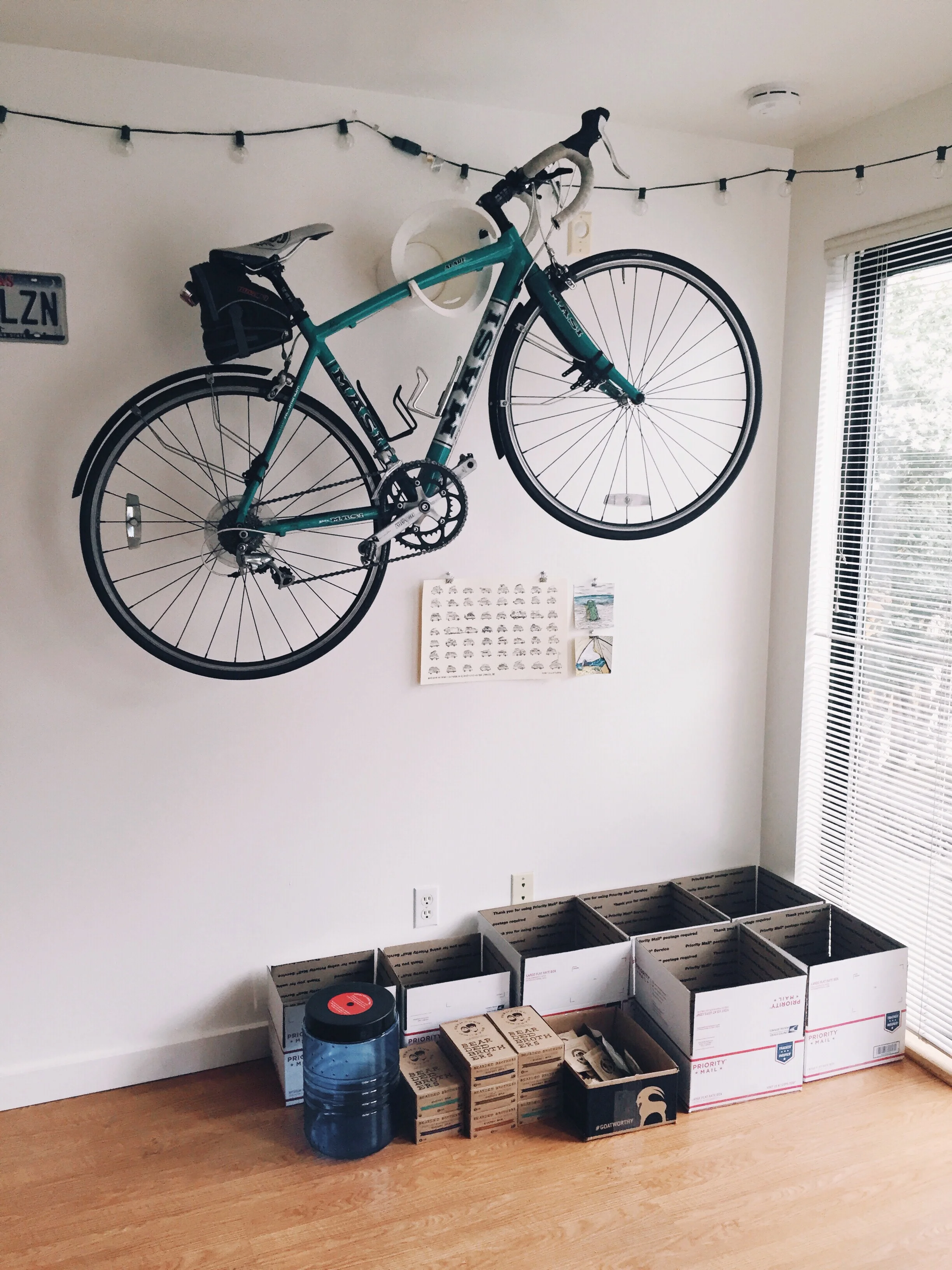 I'm using my living room floor to spread everything out while I put things together.
