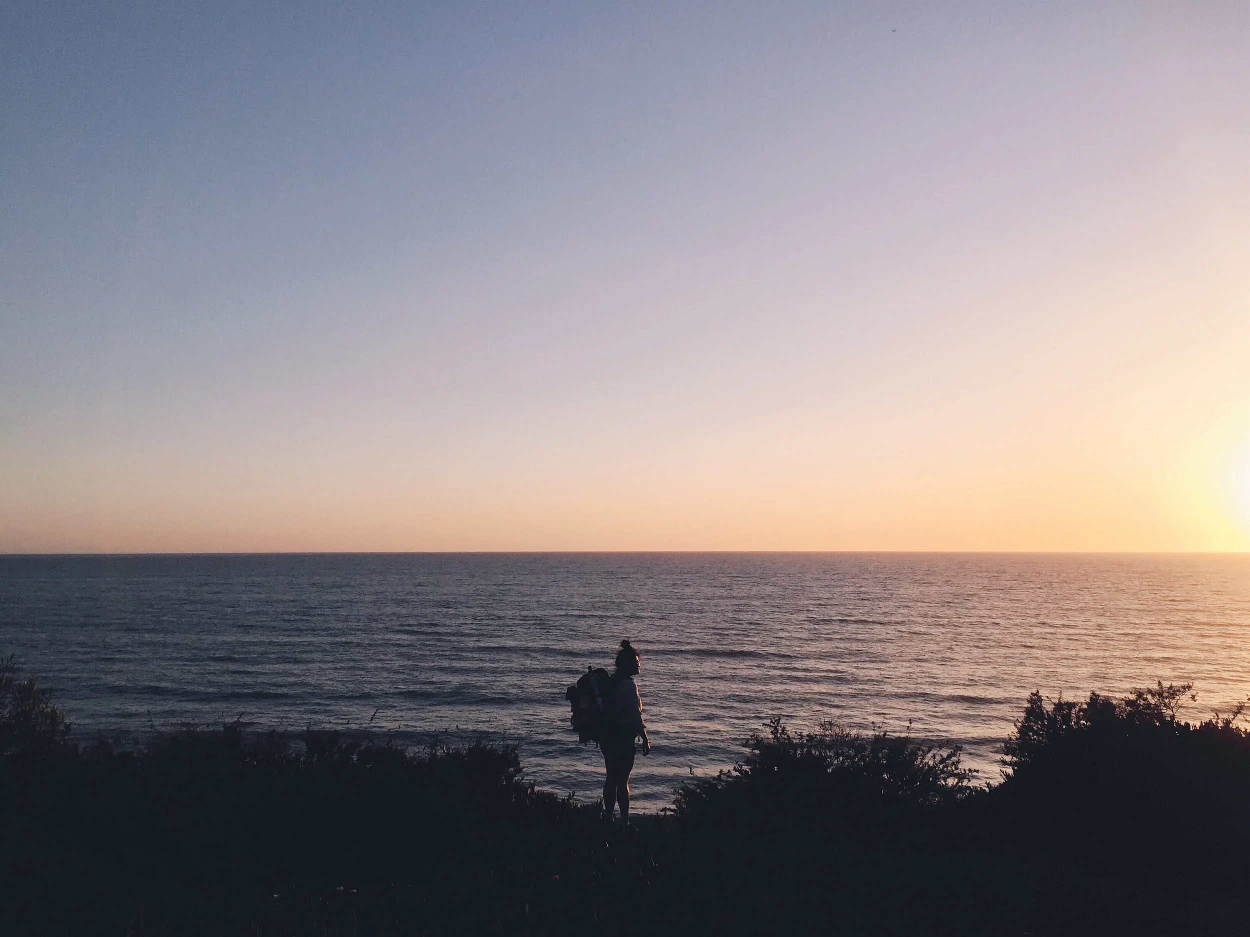 Jenny took this pic of me looking out over the Pacific Ocean.