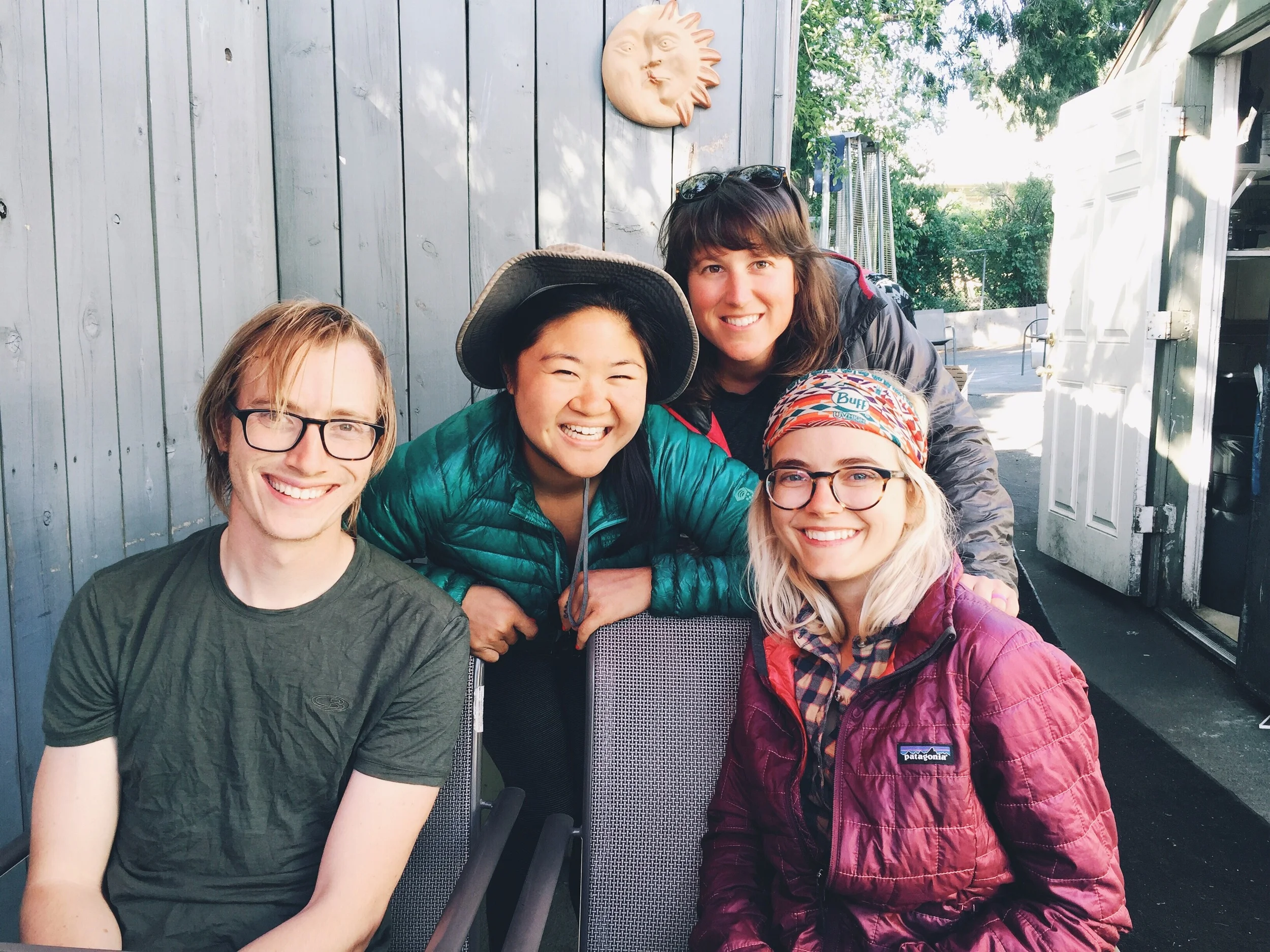With Nate, Jackie and Meg at Carmen's. We were so happy to reunite. 