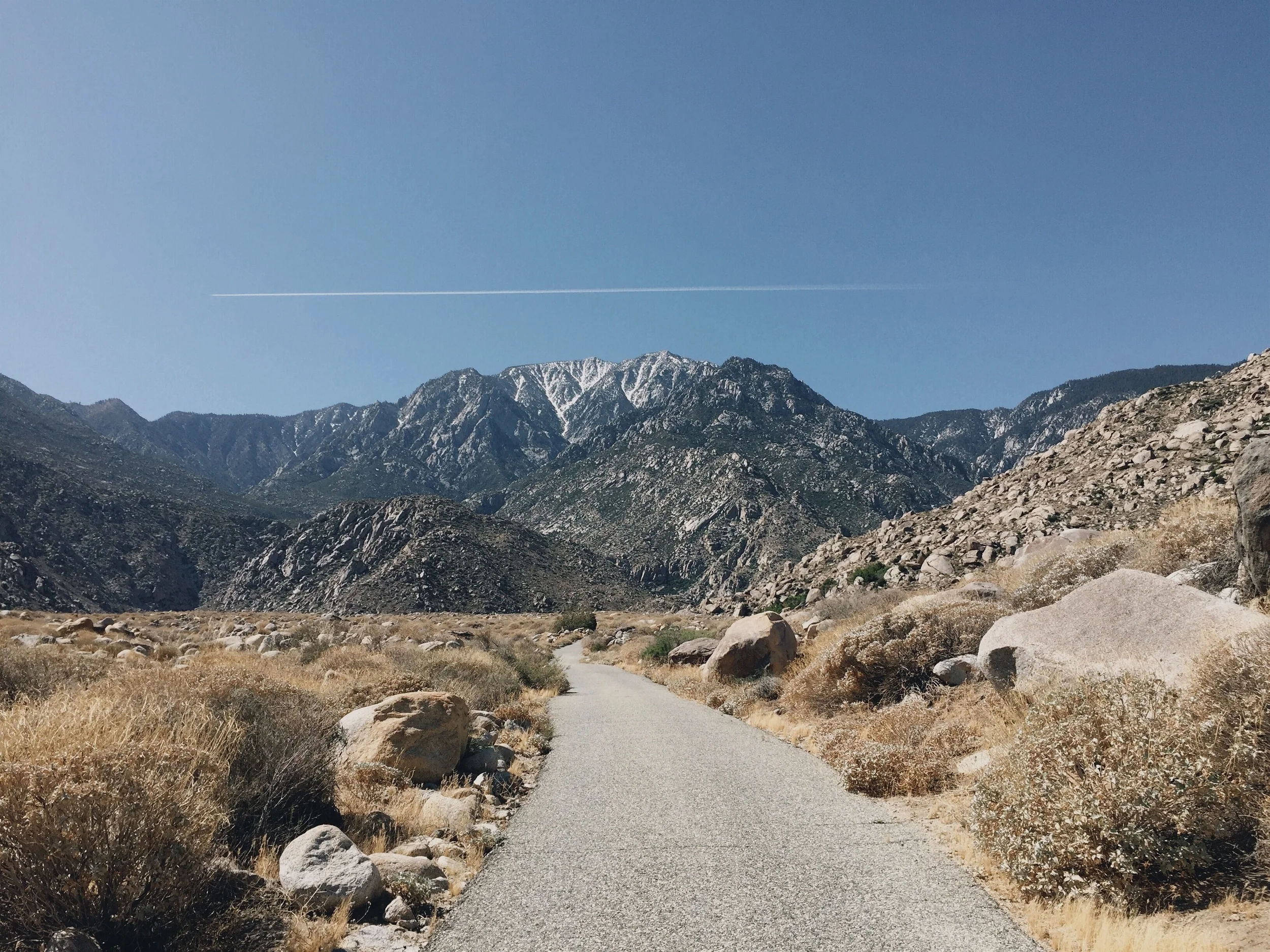 Looking back at what we just climbed.