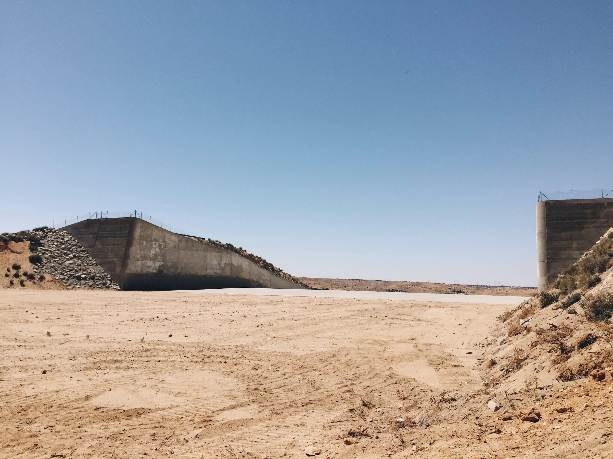The dam, so huge and wide.
