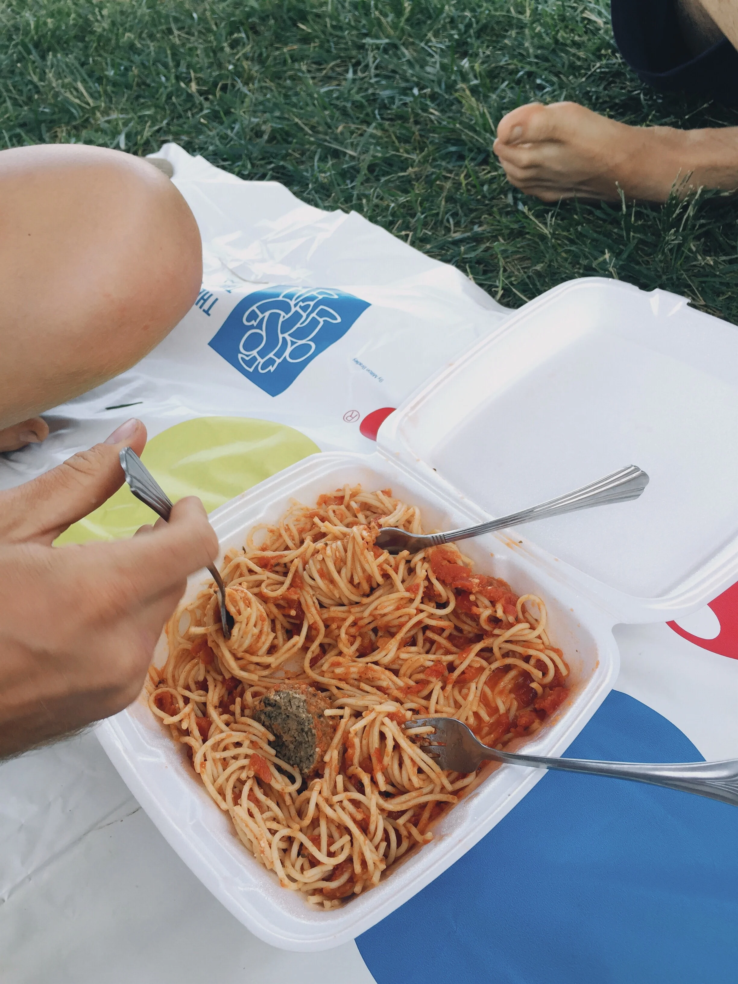 The spaghetti was SO good.