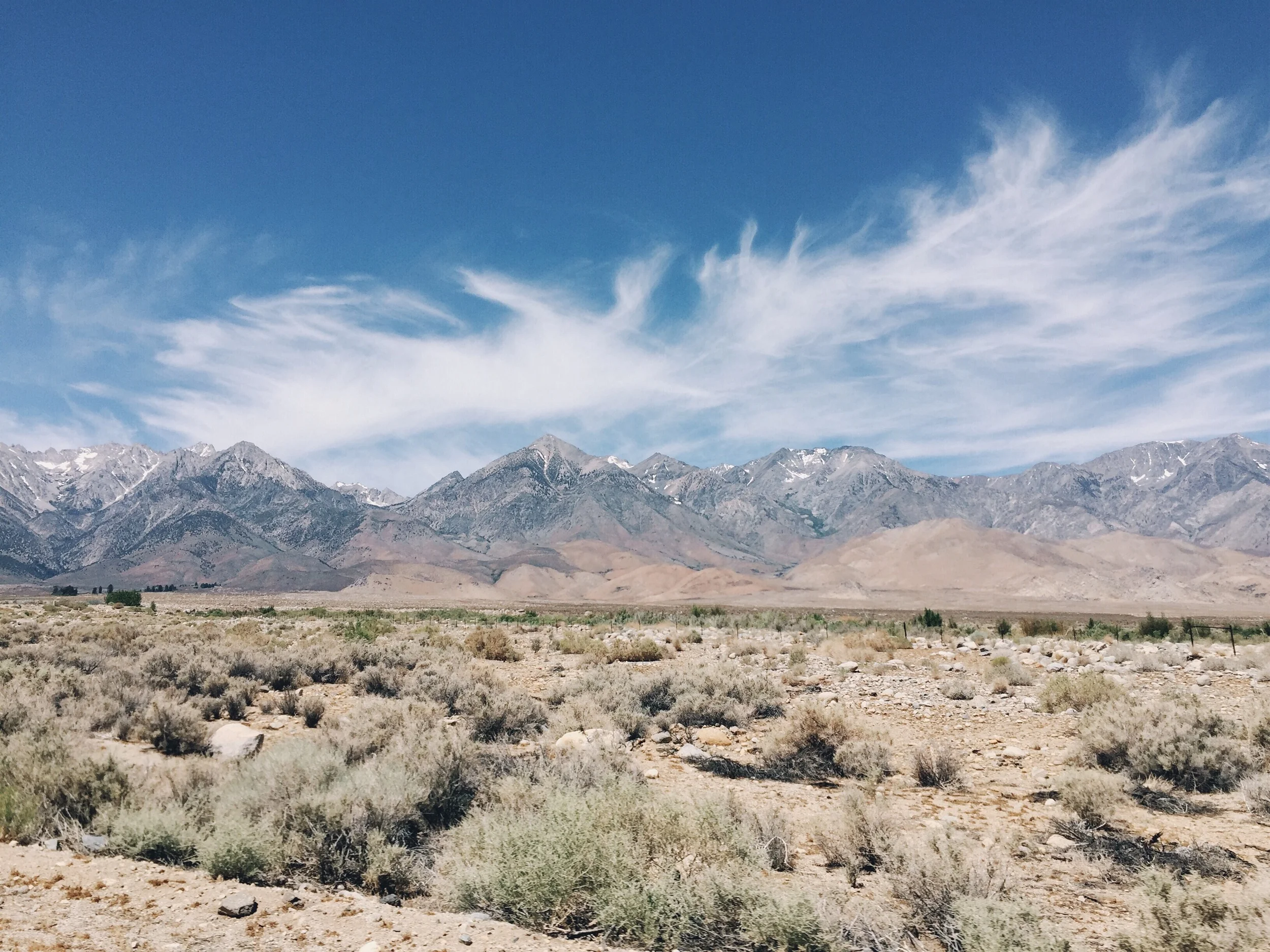 The drive out to onion valley.