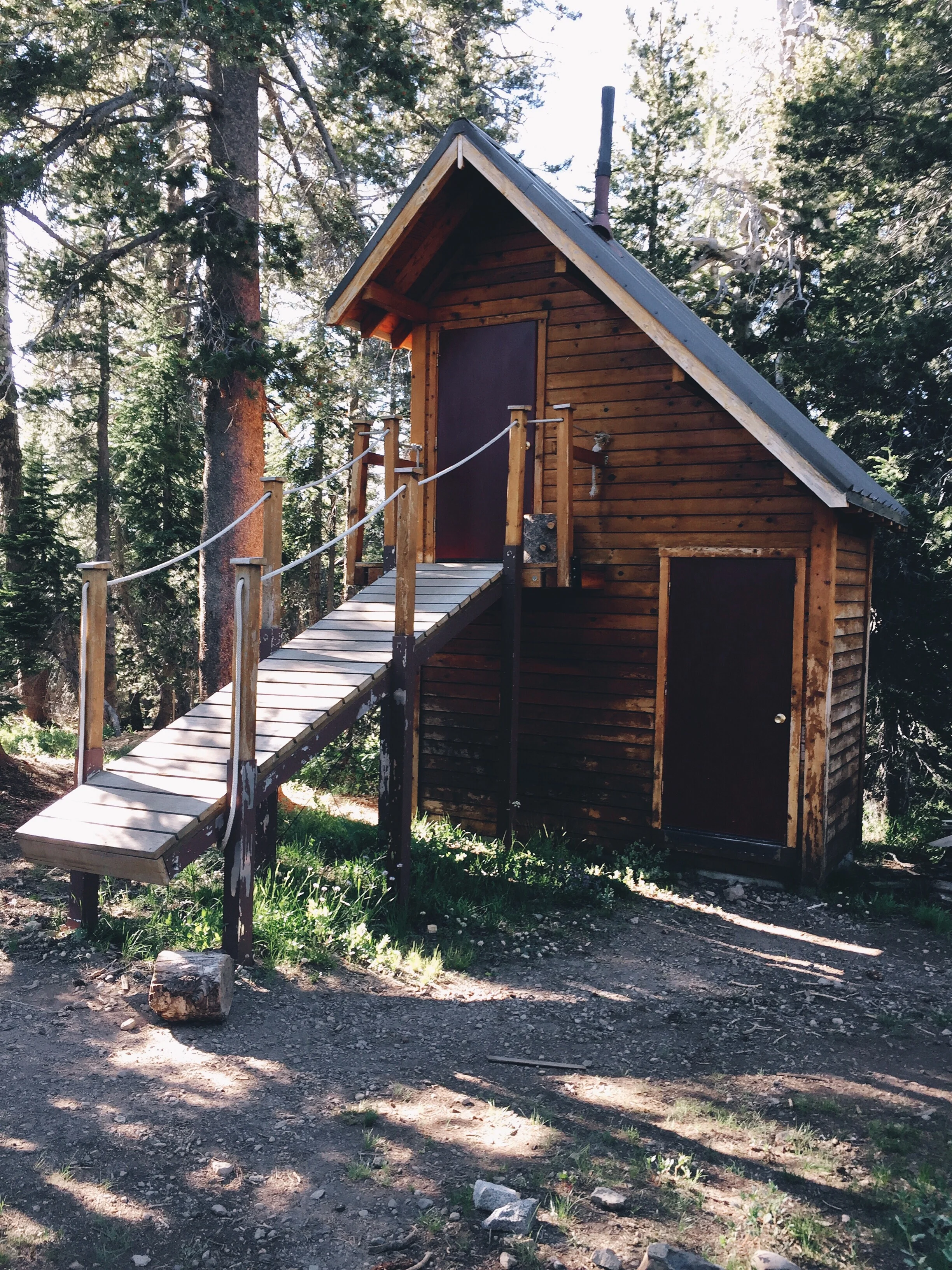 The two story outhouse.