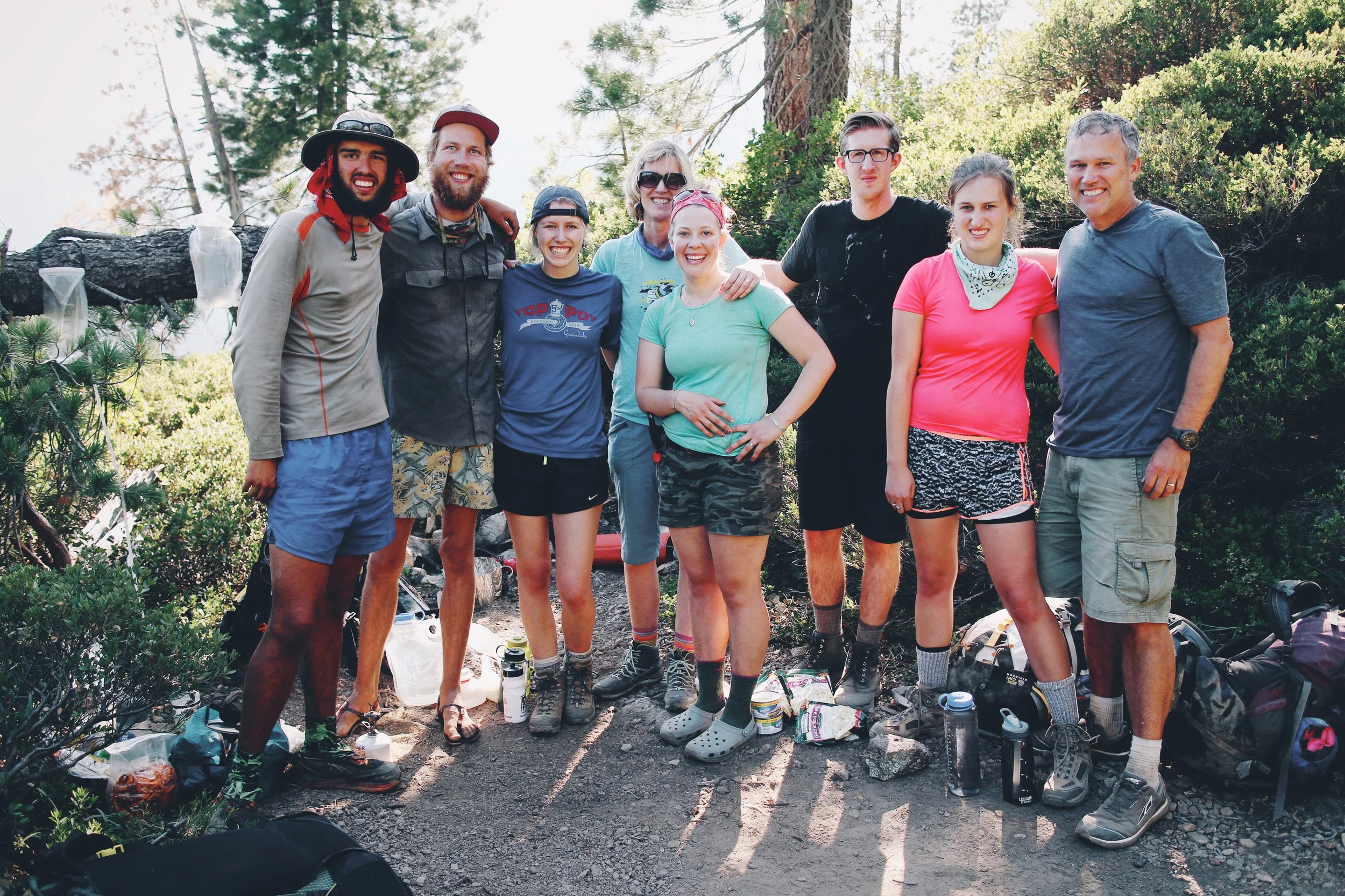 The precious family that came out to hiker with their son.