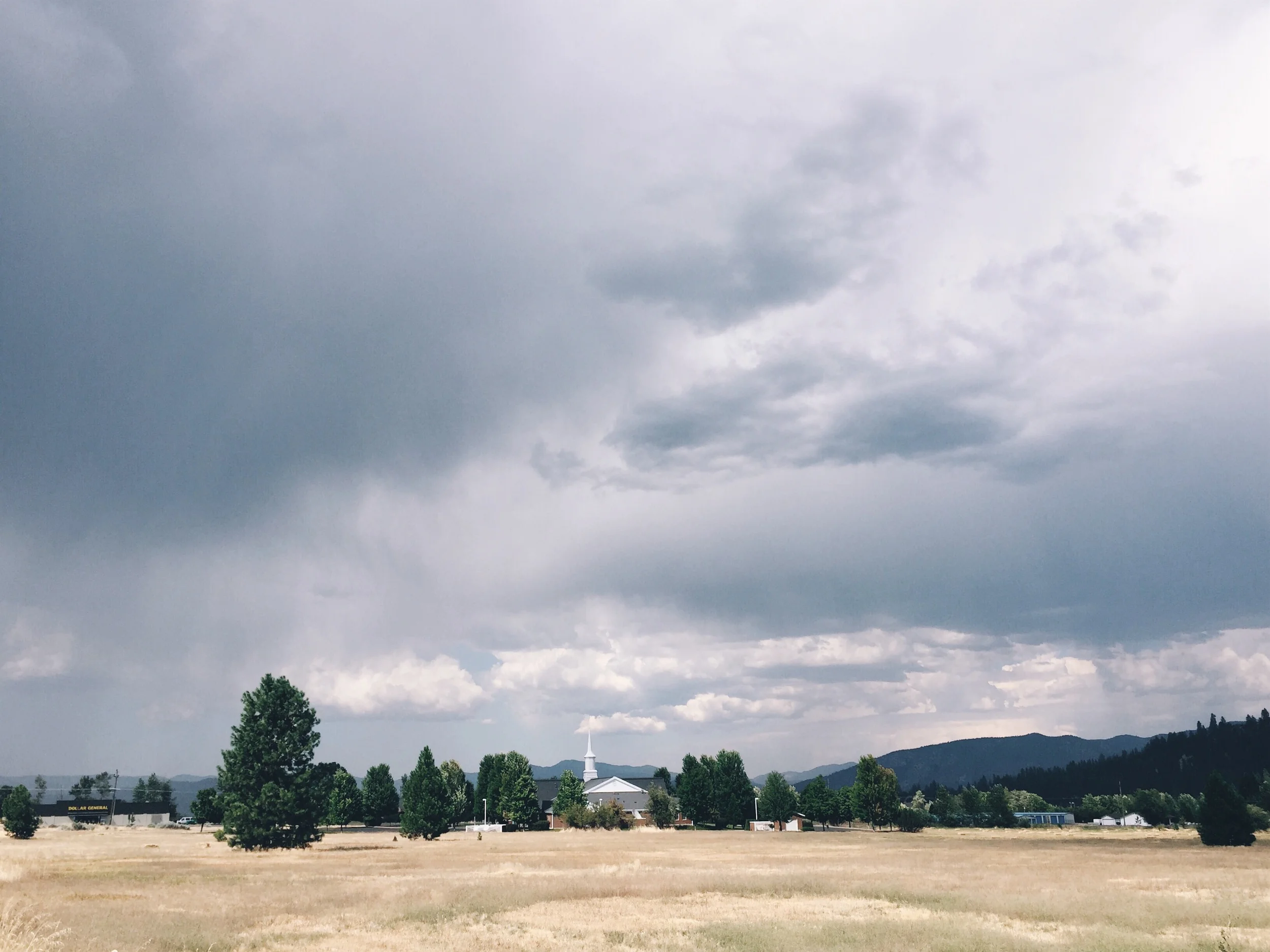 Clouds are rolling in.