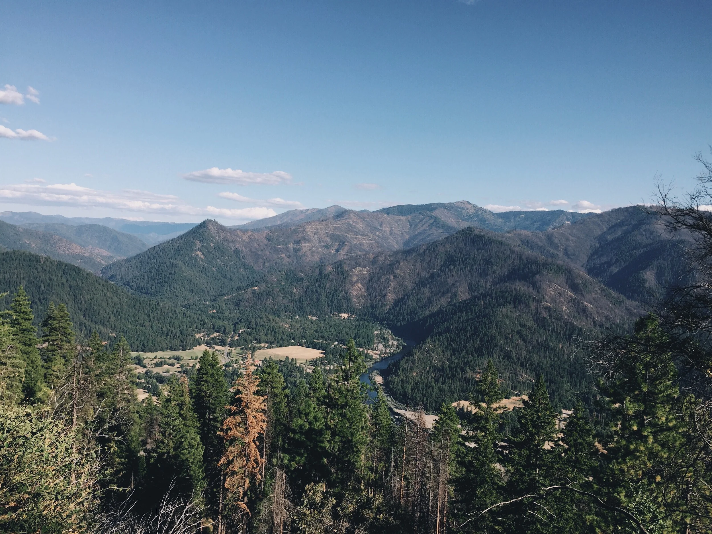 The climb up from seiad valley. 