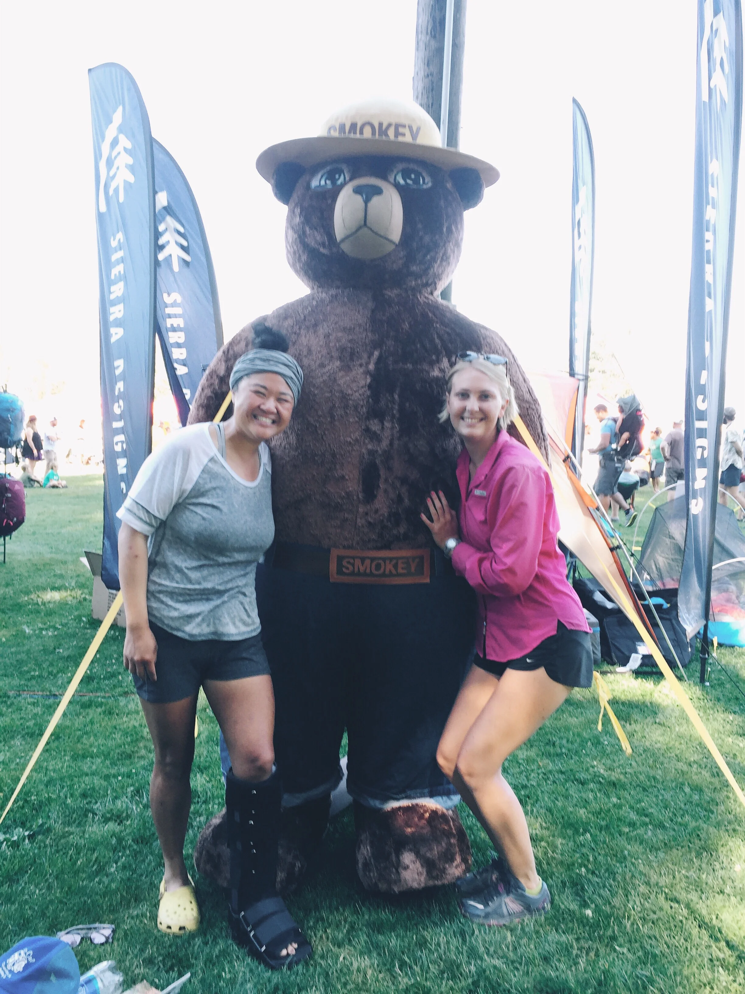 Lisa and I with smokey. 