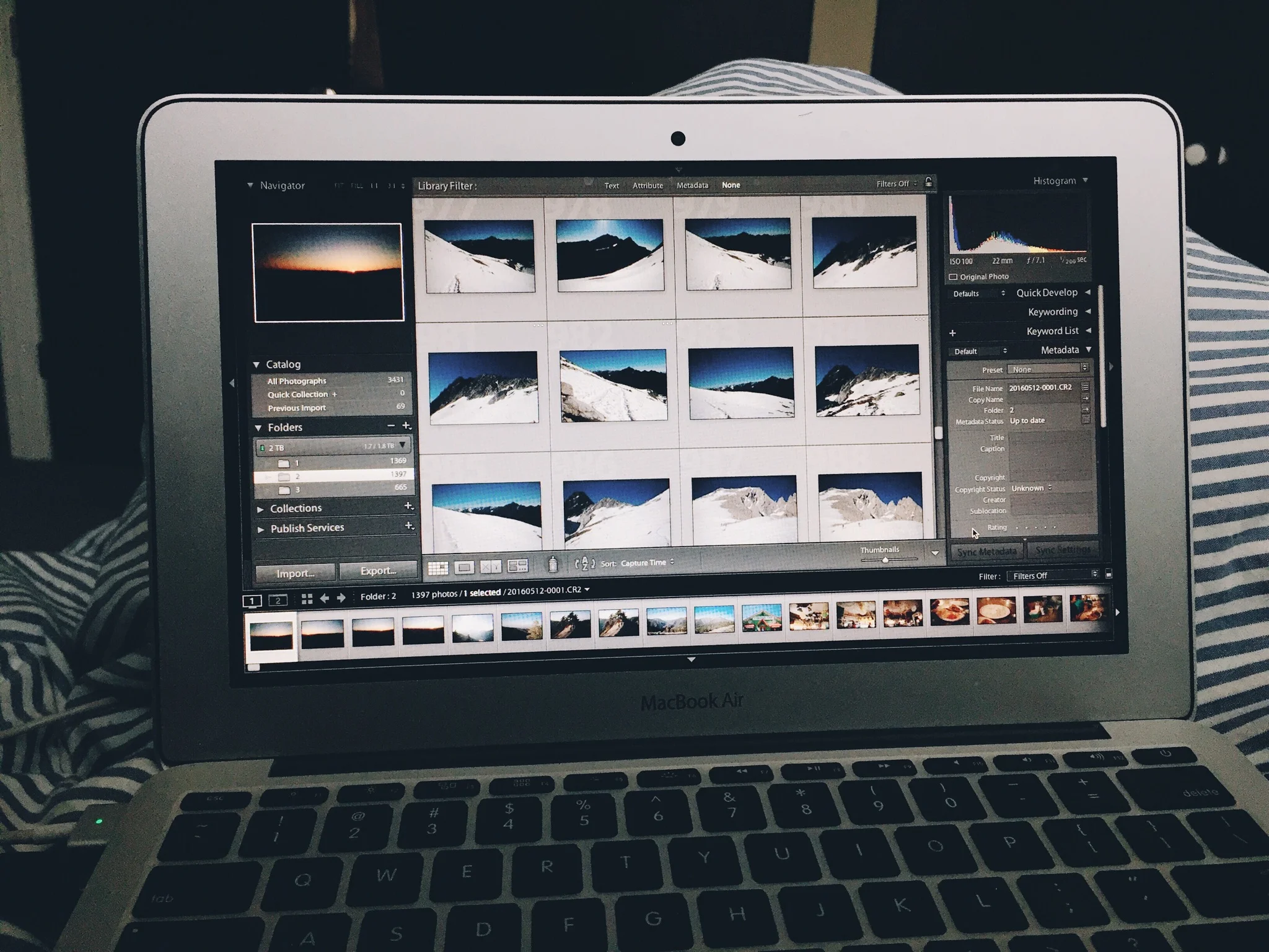 What most of my time is consumed by: sorting through all of my raw images.