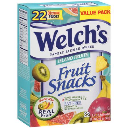My most FAVORITE THING!! Fruit snacks!! Especially this flavor. I ate two packages every single day from Campo until I got off. Never got sick of them. I love gummies forever. They have no calories or fat but I don't care.