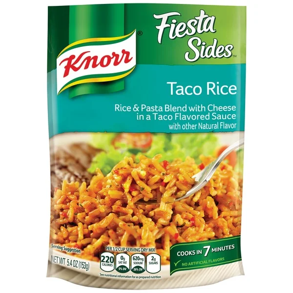 Knorr rice sides...haha. Never forget. Instant rice was one the few things I could soak, packed w lots of flavor and sodium. Taco rice was a popular flavor that everyone liked to fight over.