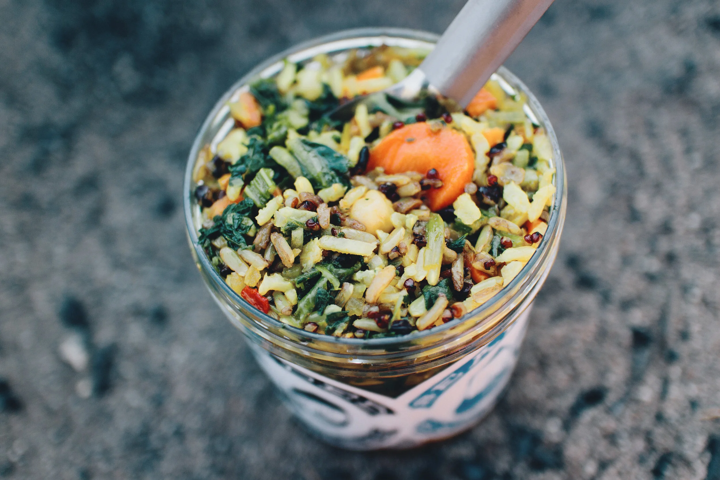 One of my dehydrated meals I made myself, so healthy and good looking but the texture and flavor got bad quick.
