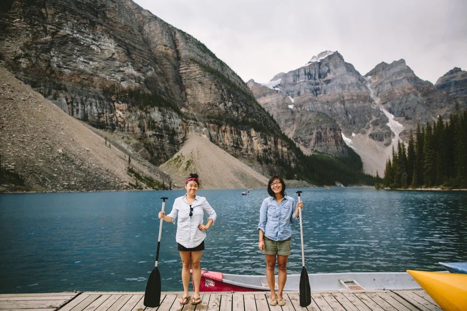 Me and D at Moraine Lake, taken by Jenny.