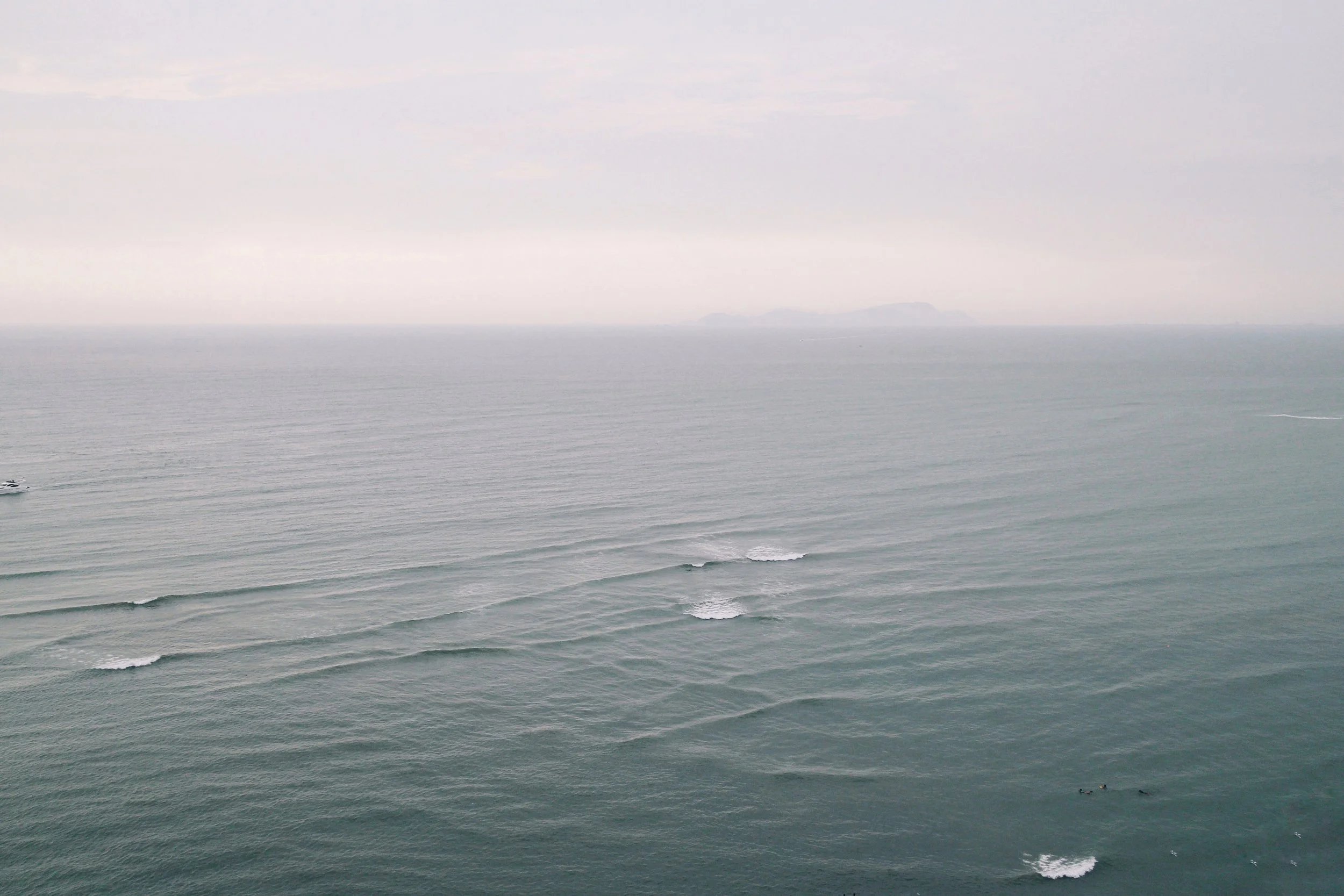 The South Pacific Ocean.