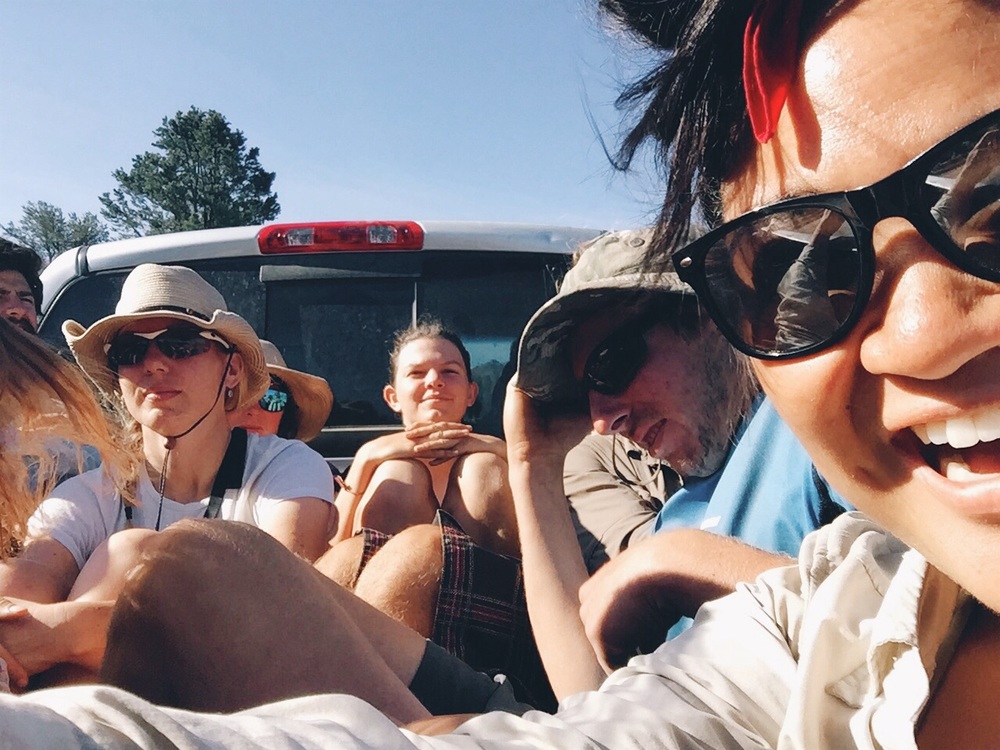 How many people can you fit into the back of a pickup?