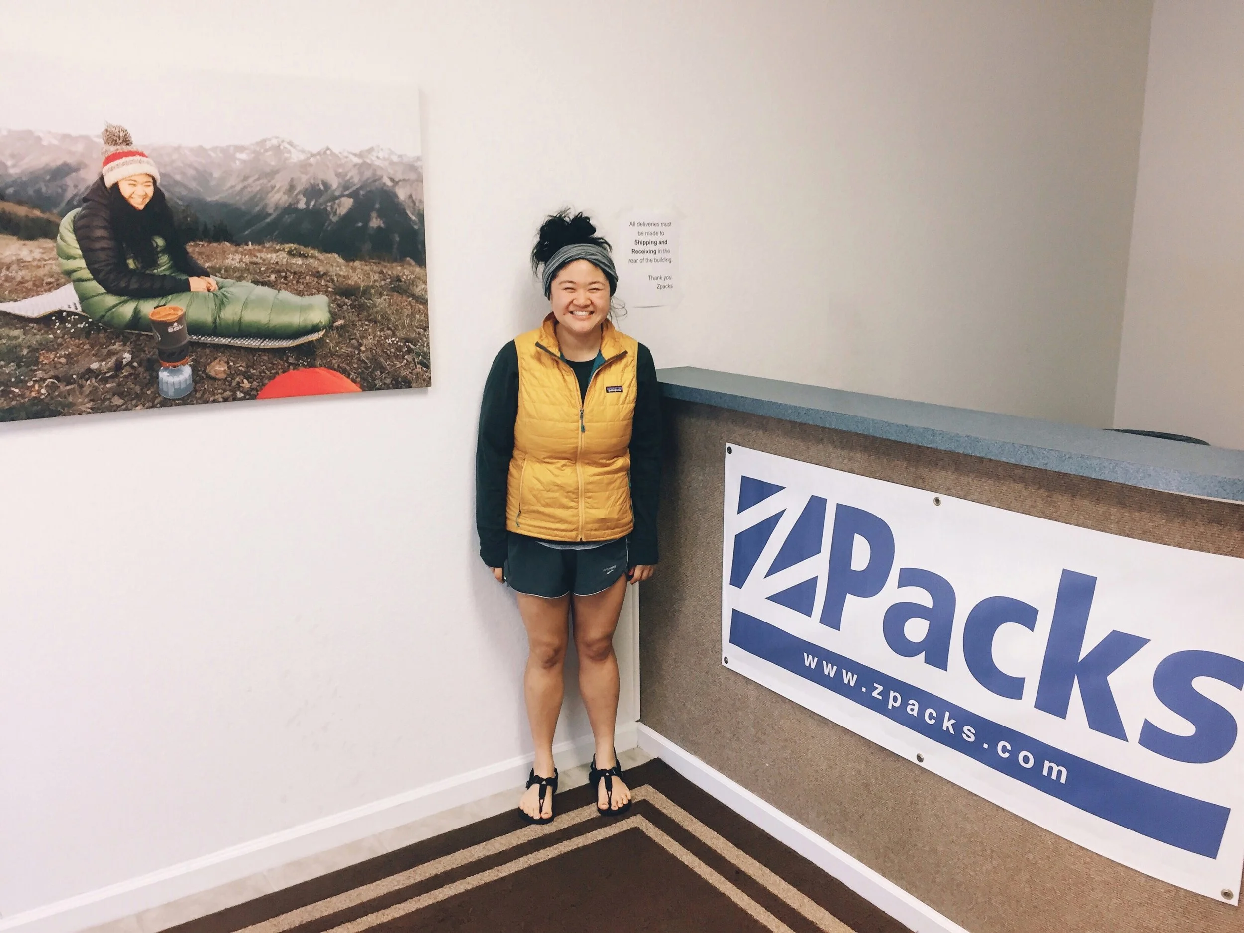 Visited the Zpacks office down in Florida and found myself on their walls.