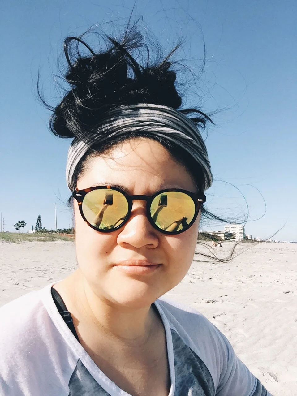 Experienced Florida beach for the first time since childhood.