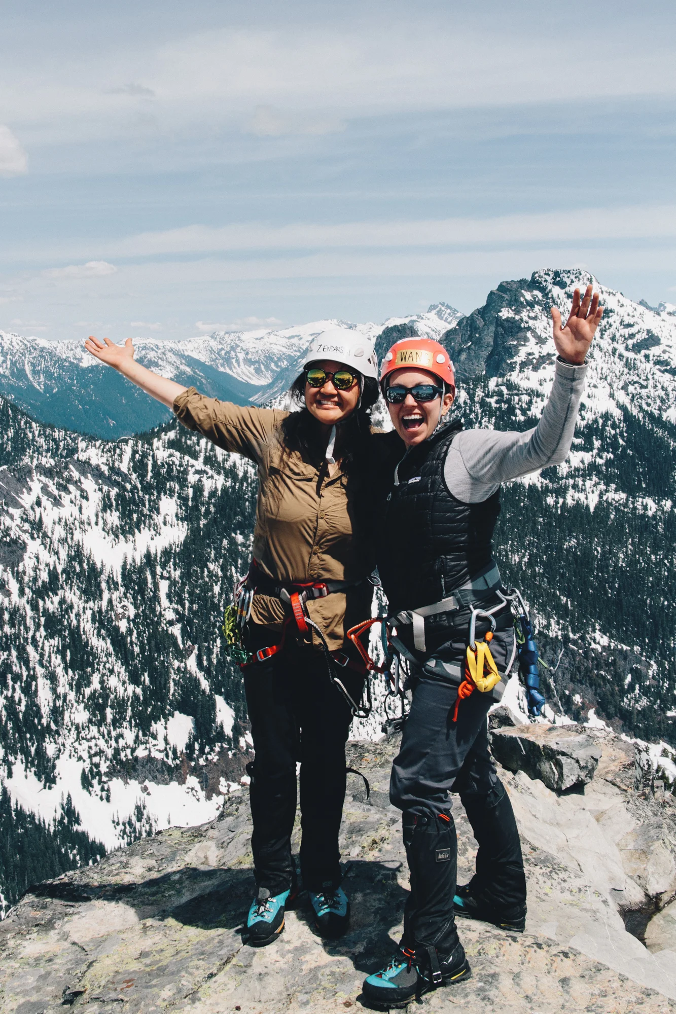 The next weekend was the Tooth with perfect weather! I finally did my first multi-pitch alpine climb. By far, the hardest thing I had ever done. Couldn't have done it without my fav climbing partner, Michelle!