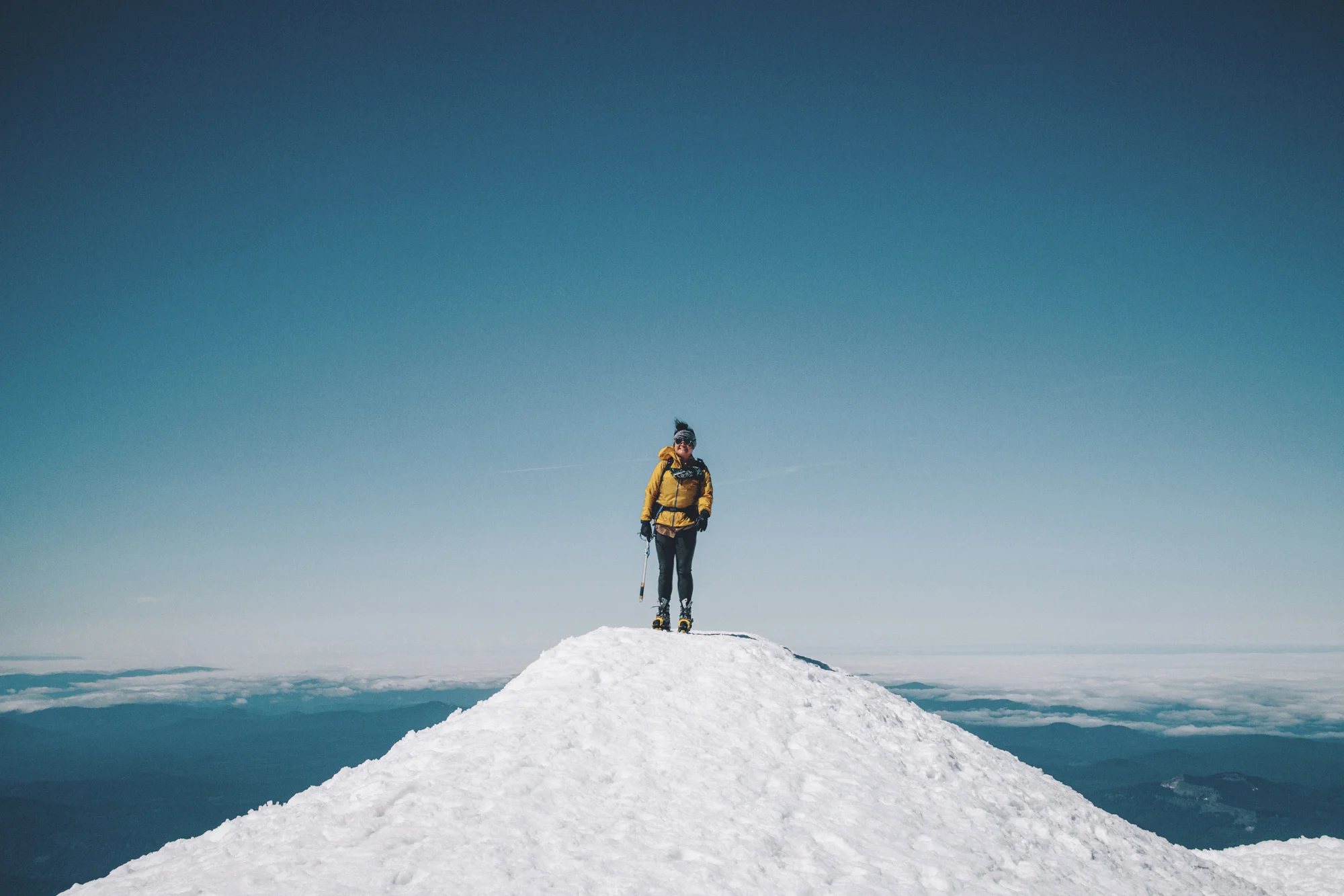 First successful volcano attempt on Mt. Adams.