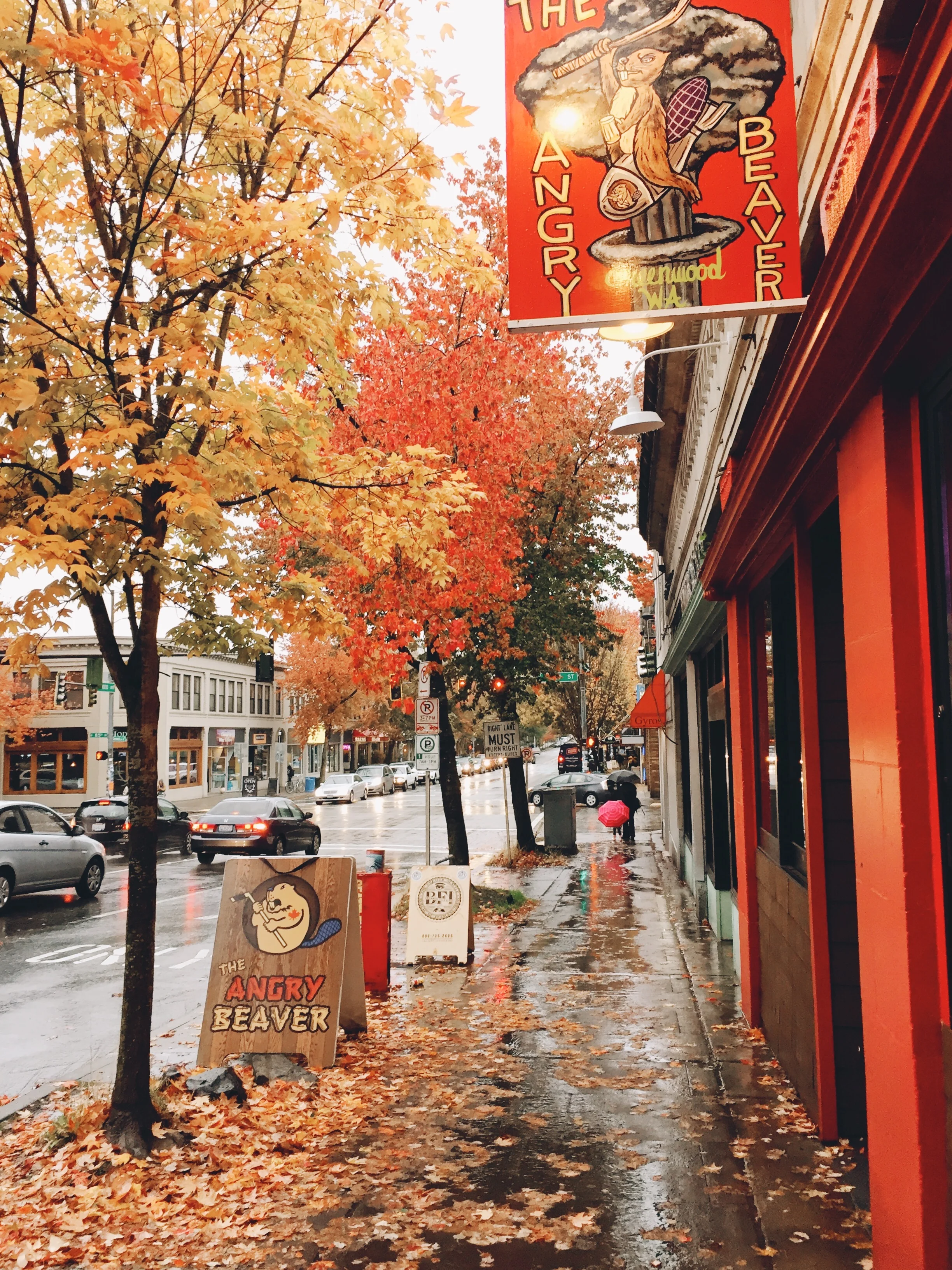 So many colors down the street.