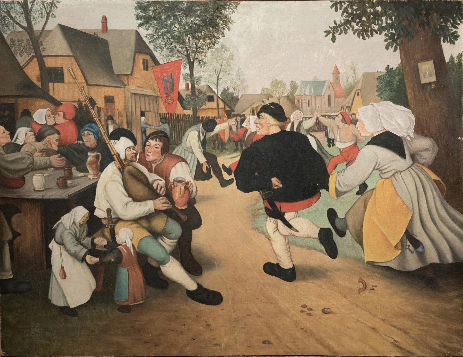 "The Peasant Dance" After Peter Bruegel