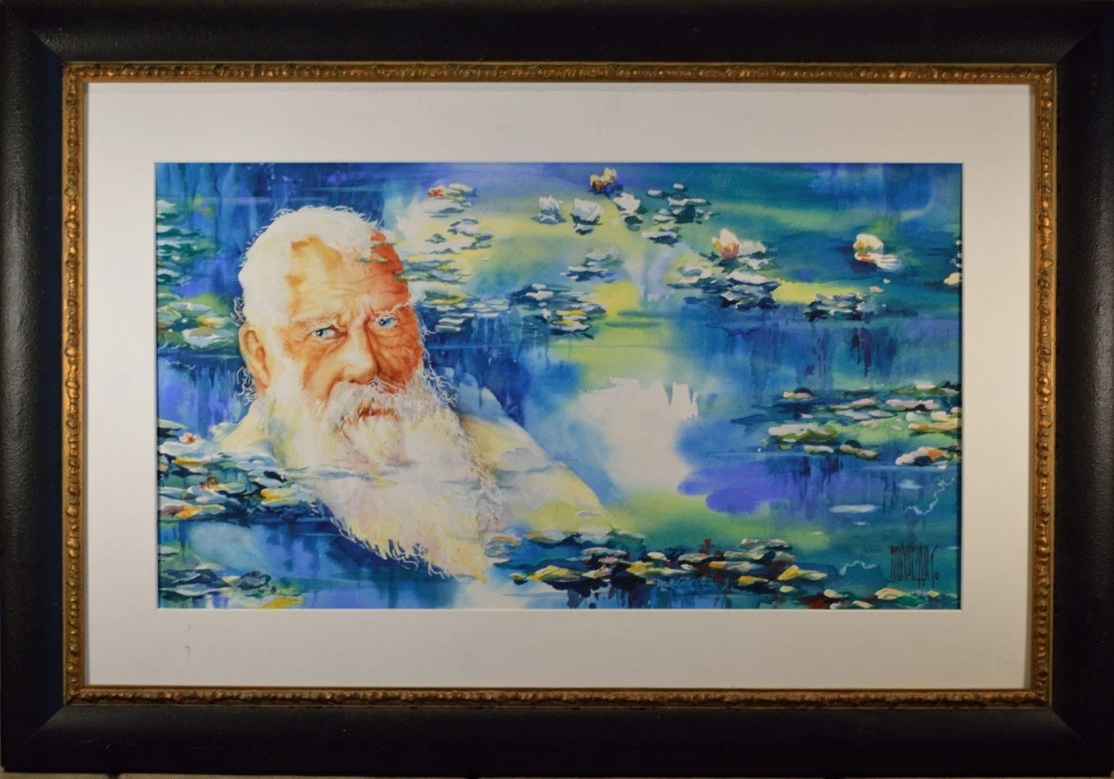 "Homage to Claude Monet" Watercolor