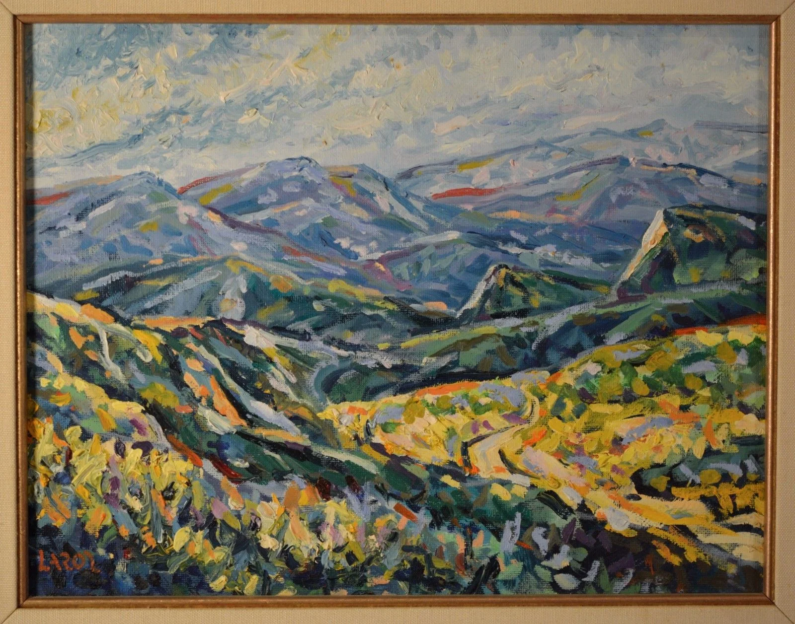 Post-Impression Western Mountain Landscape