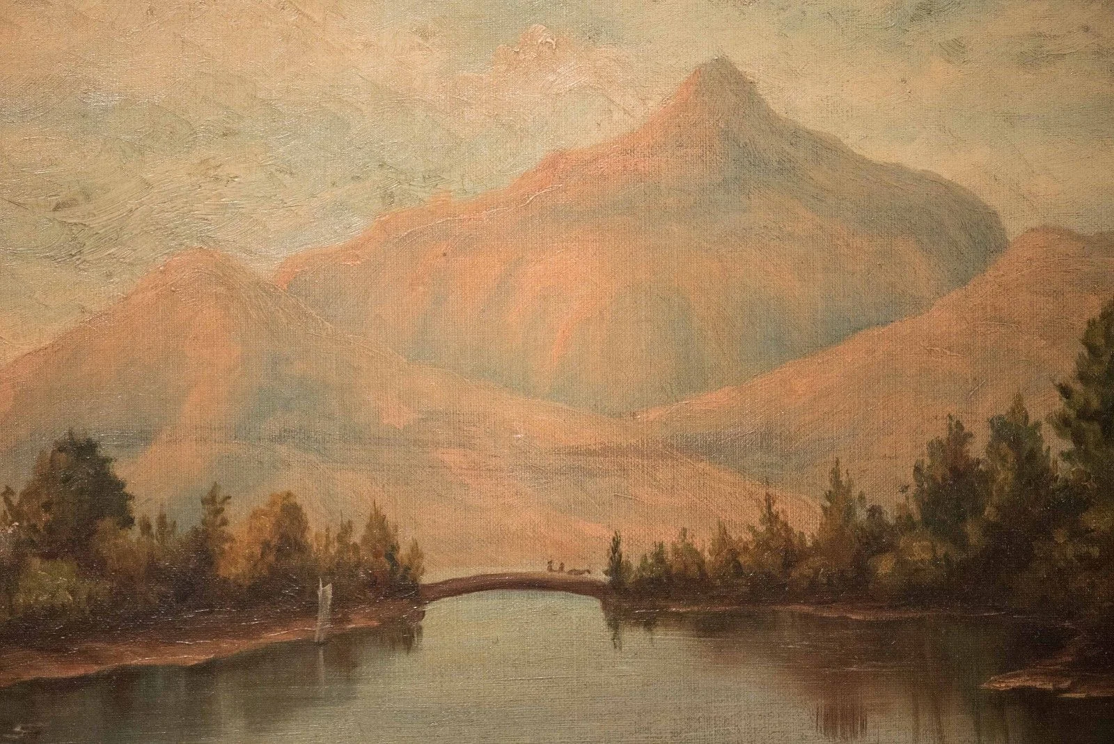 19th cent. American Landscape w/ Figures