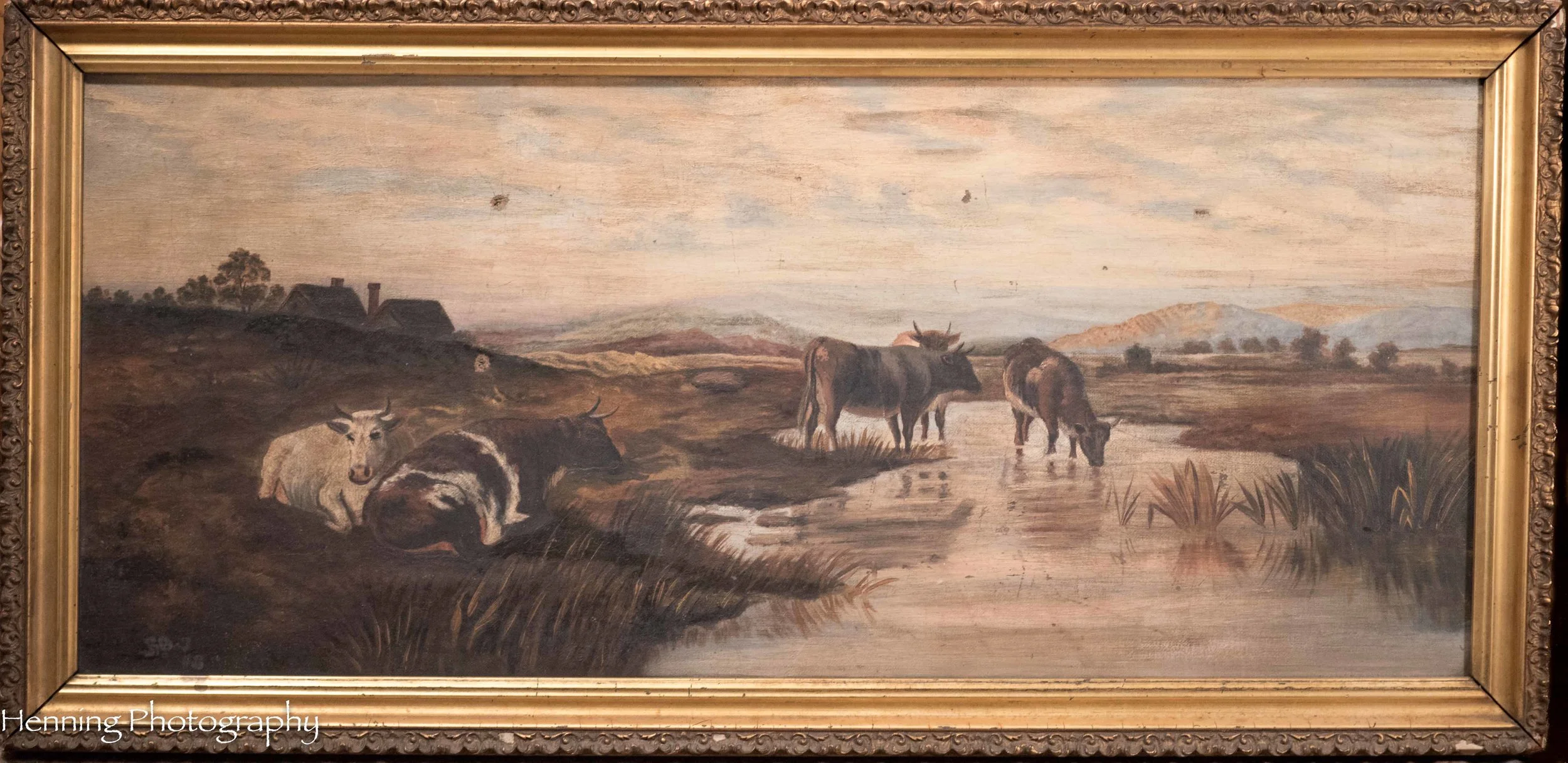 American Landscape with Cows, 19th cent.