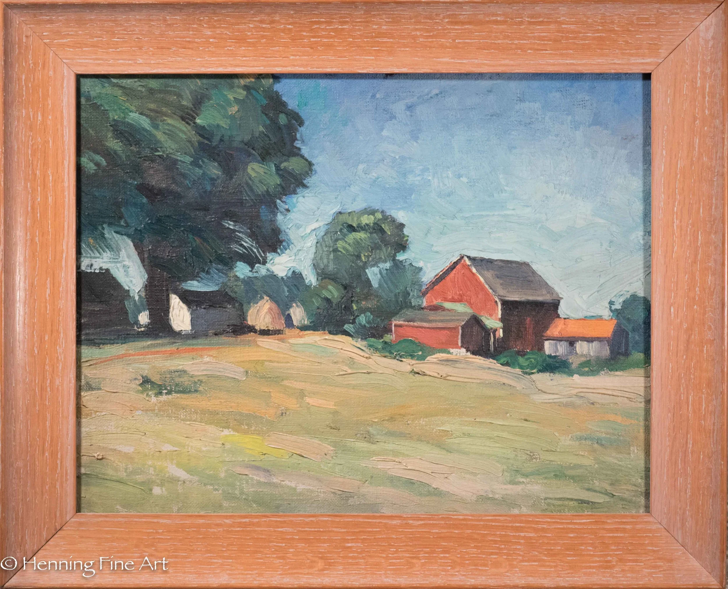 "Kollmar" 1932 American Impressionist Country Landscape