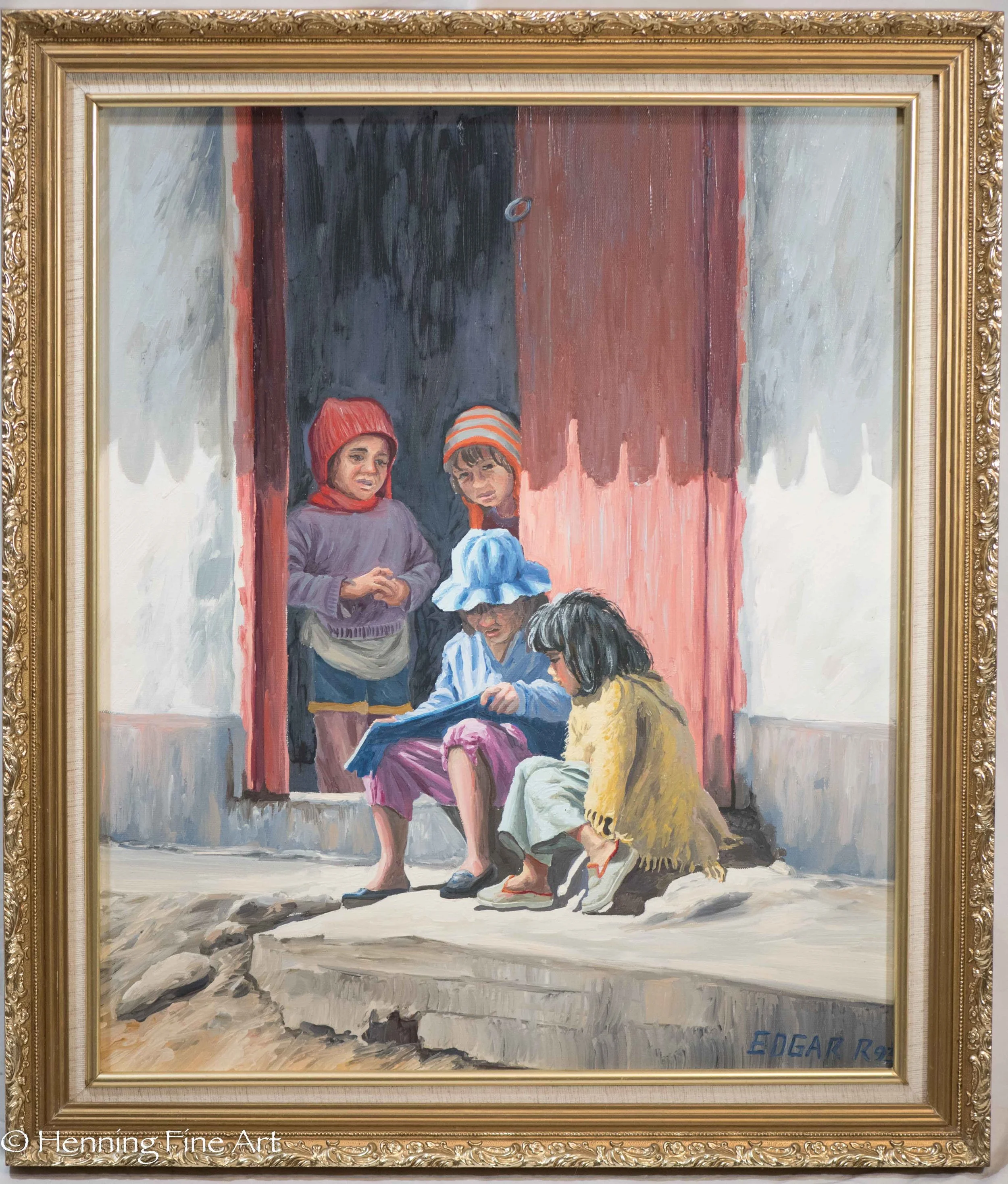 Peruvian Children Reading