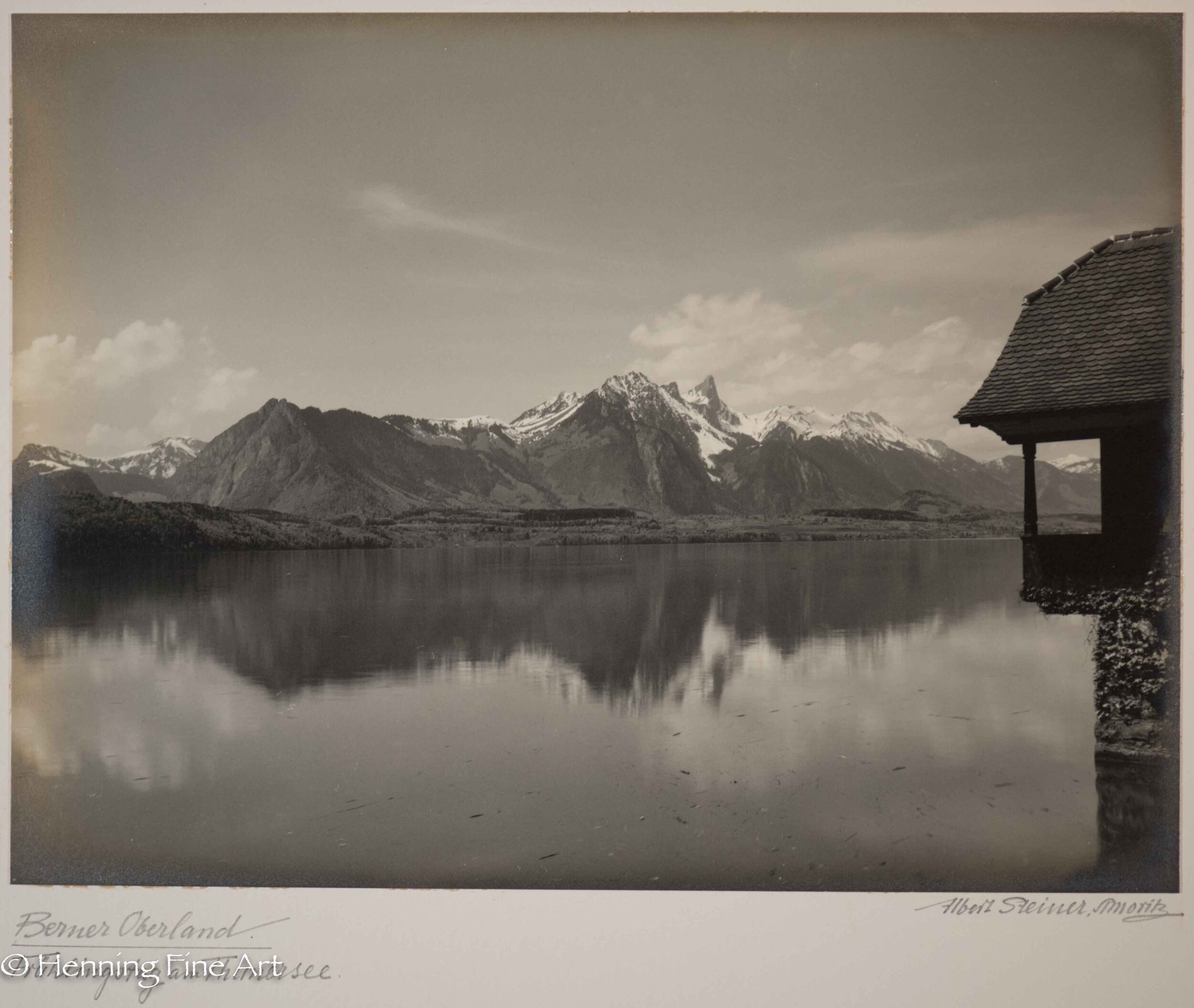 Albert Steiner (1877 - 1965) ”Berner Oberland. Fruhling am Thunersee.” Image (5-2)