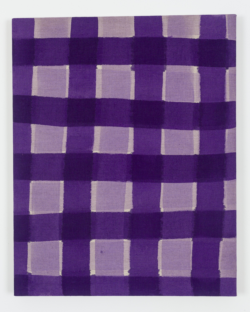 Untitled (Purple), Acrylic on Unprimed Linen, 30" x 24", 2015