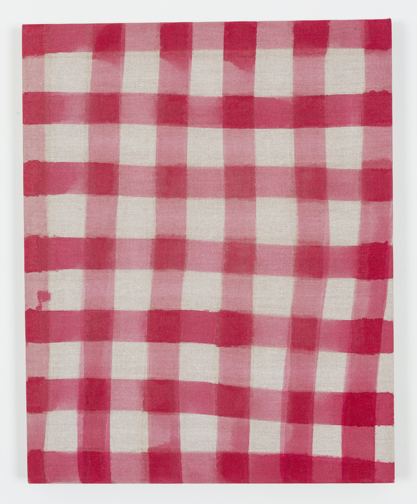 Untitled (Tablecloth), Acrylic on Unprimed Linen, 30" x 24", 2015