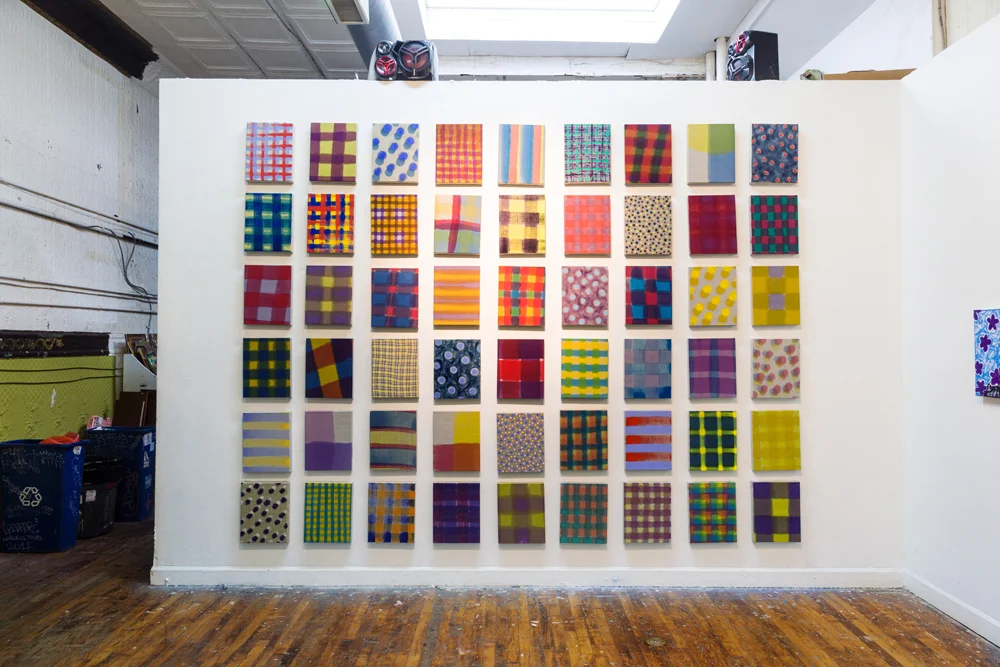 Swatch Installation at Space 1026, 135" wide x 100" high, 2017