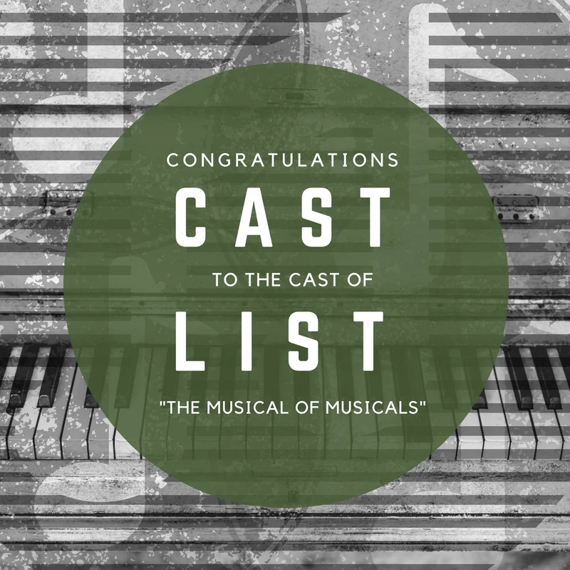 Announcement: "The Musical of Musicals: A Musical" Cast List