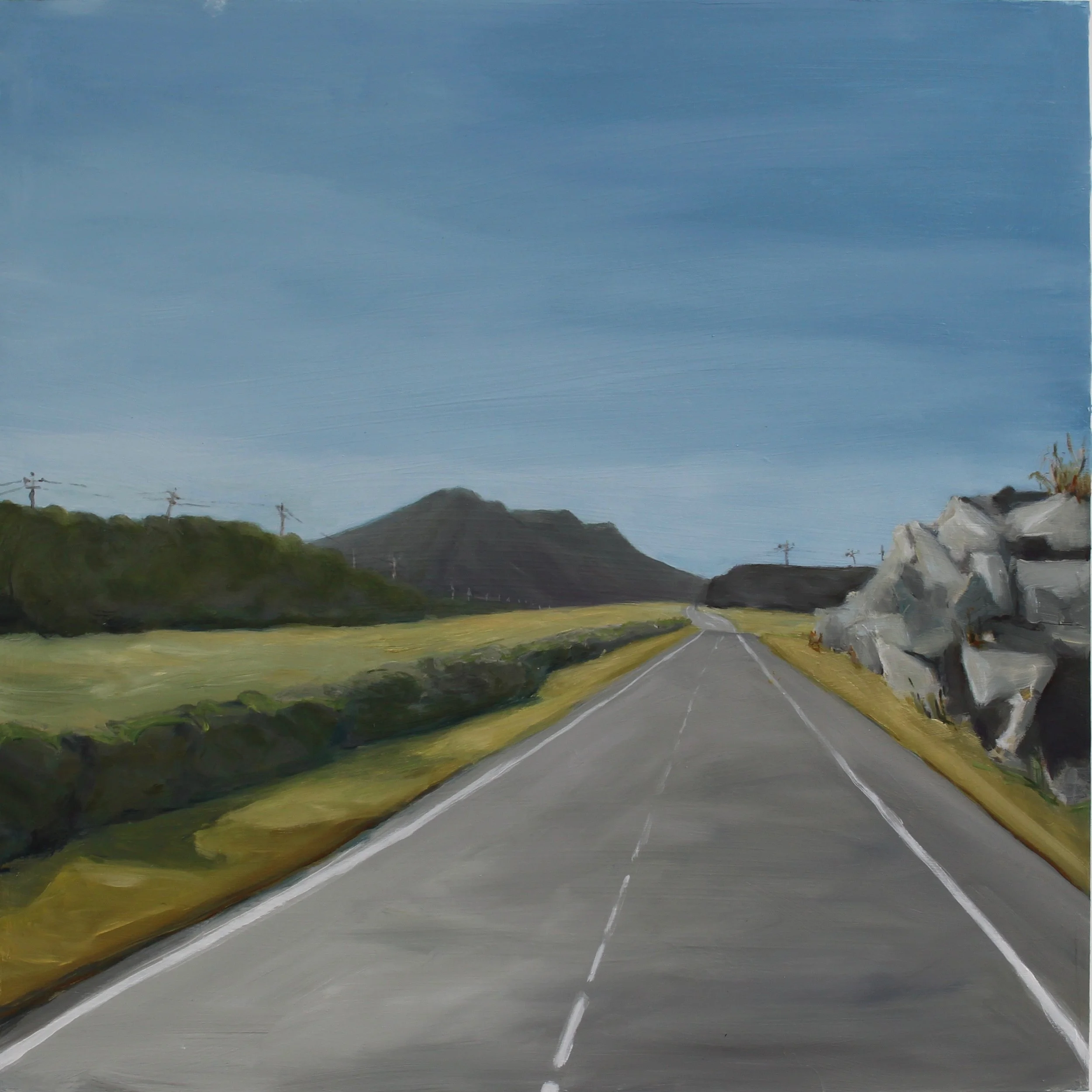 Day 06, 2019 16”X16” oil on wood panel