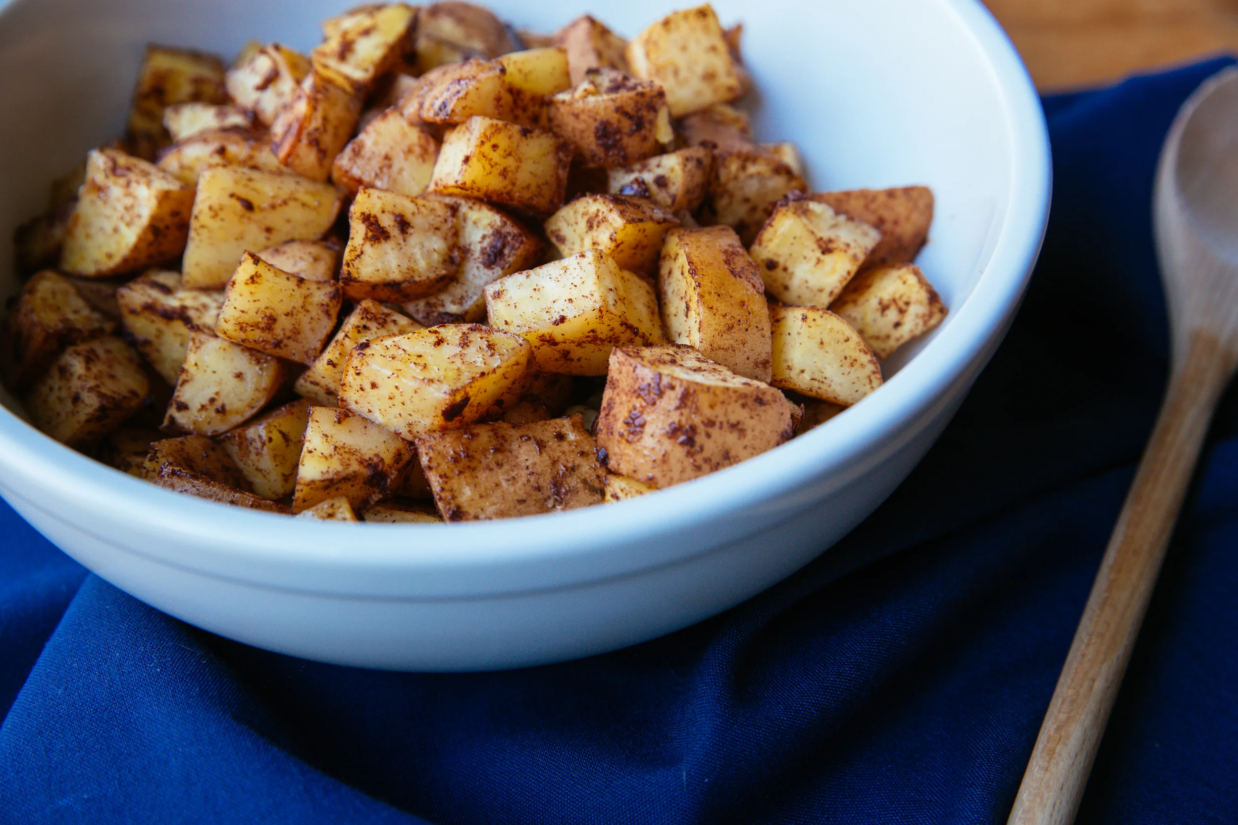 Coconut & Cinnamon Roasted Sweet Potatoes