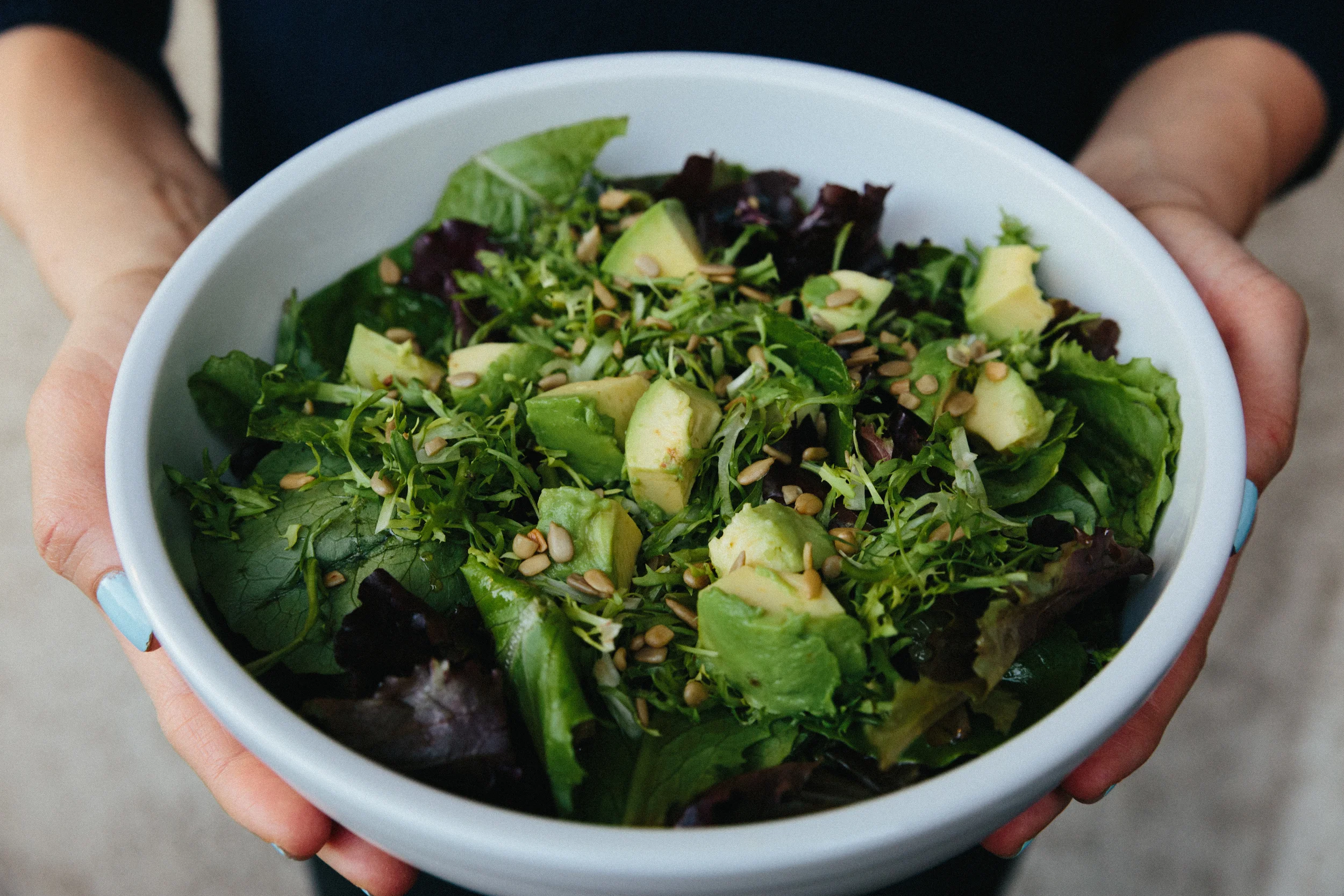 Vegan Sesame Oil & Pumpkin Seed Salad