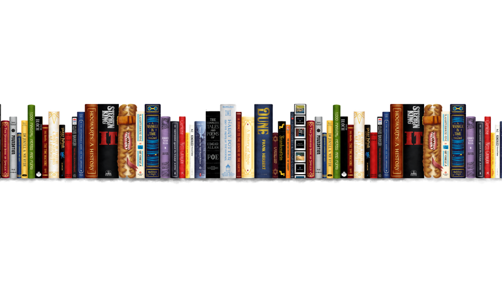 Harry Potter: Hogwarts Textbooks Book Stack Art Print — Alyssa Santo Design