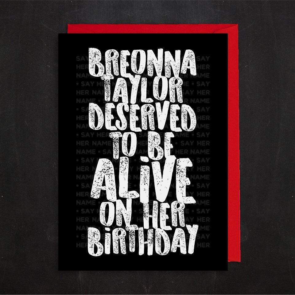 Breonna Taylor should have turned 27 today and while George Floyd's killers have *finally* been charged, the officers who murdered Breonna have not.
.
Please take a moment out of your day and send a card to the Kentucky Attorney General and the Louis