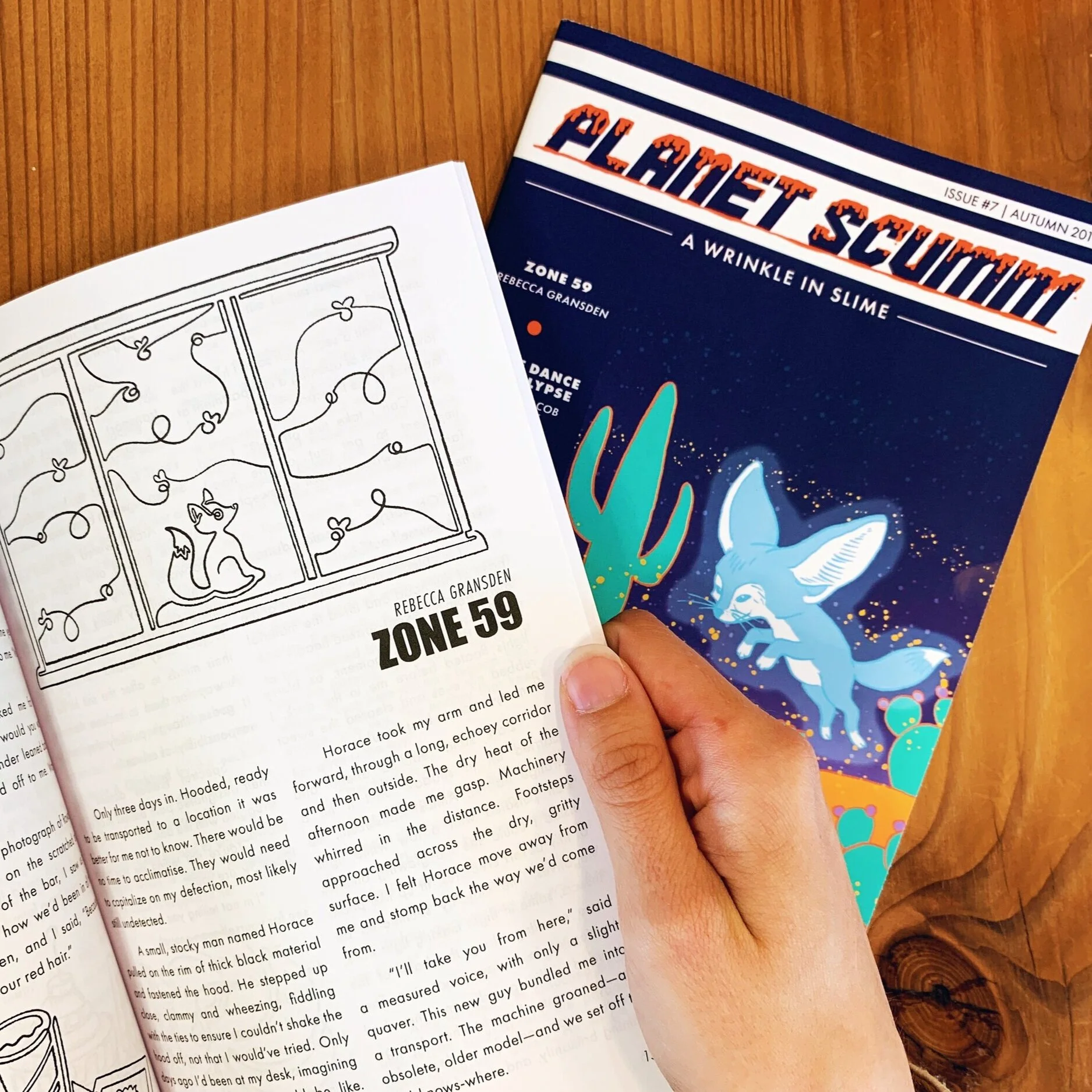 Issue #7, "A Wrinkle in Slime" | Production Design and Spot Illustrations